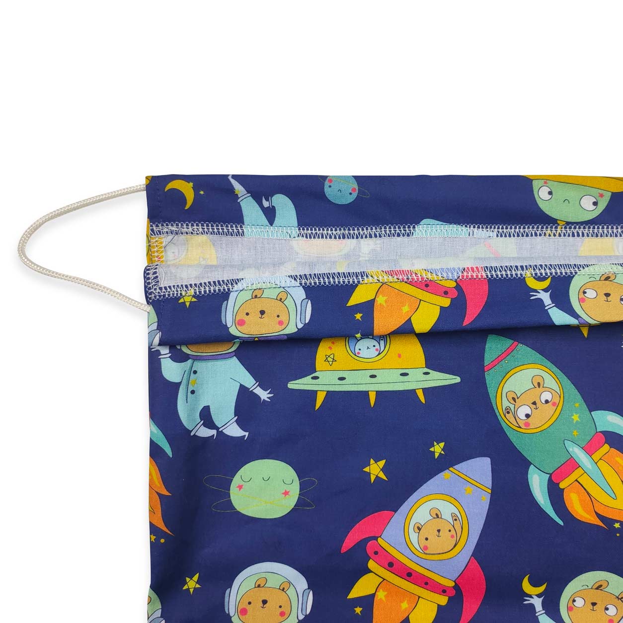 Sac à langer nounours astronaute - Panini Fabrics Image