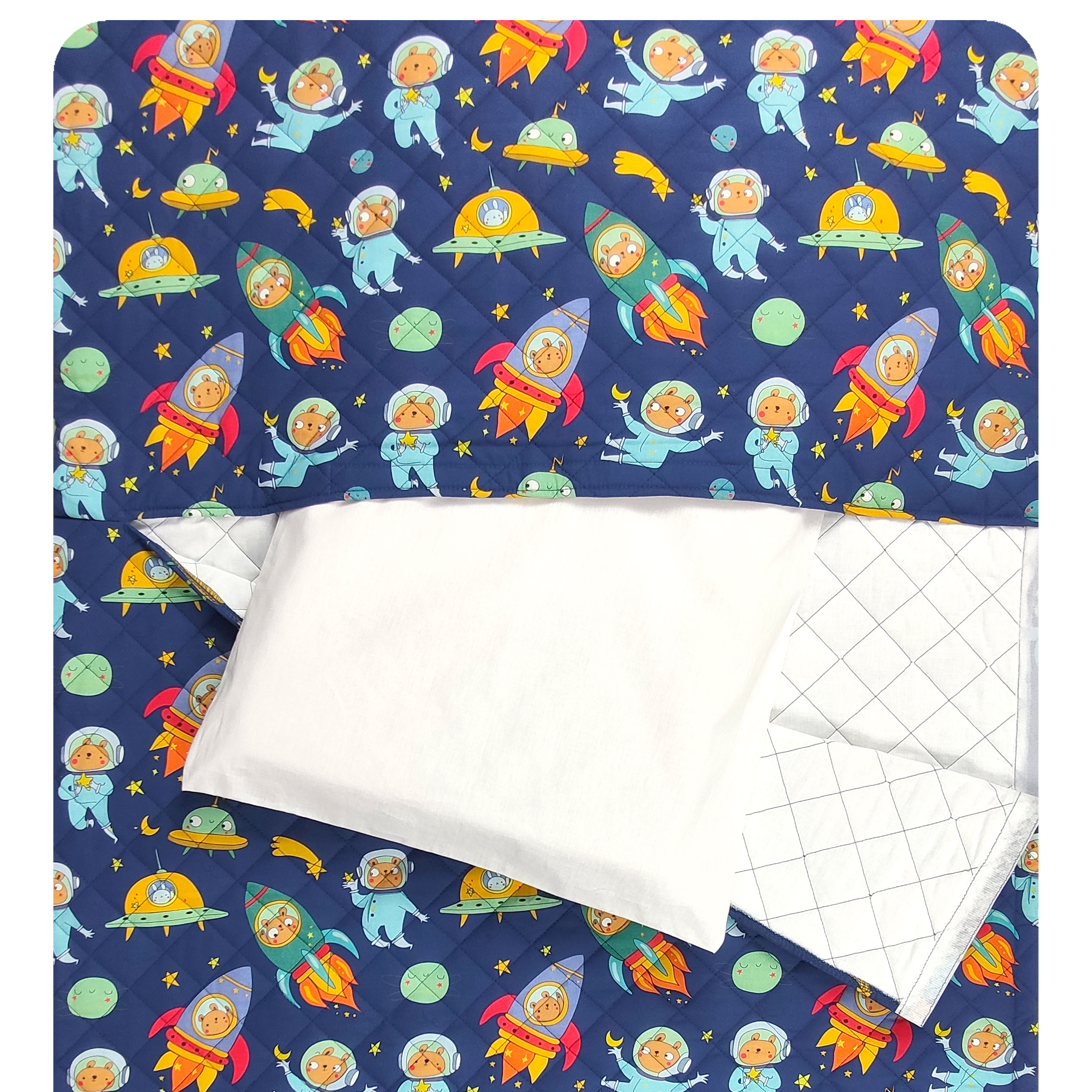 Sac de couchage fantaisie Teddy Bears and Astronauts - Panini Fabrics