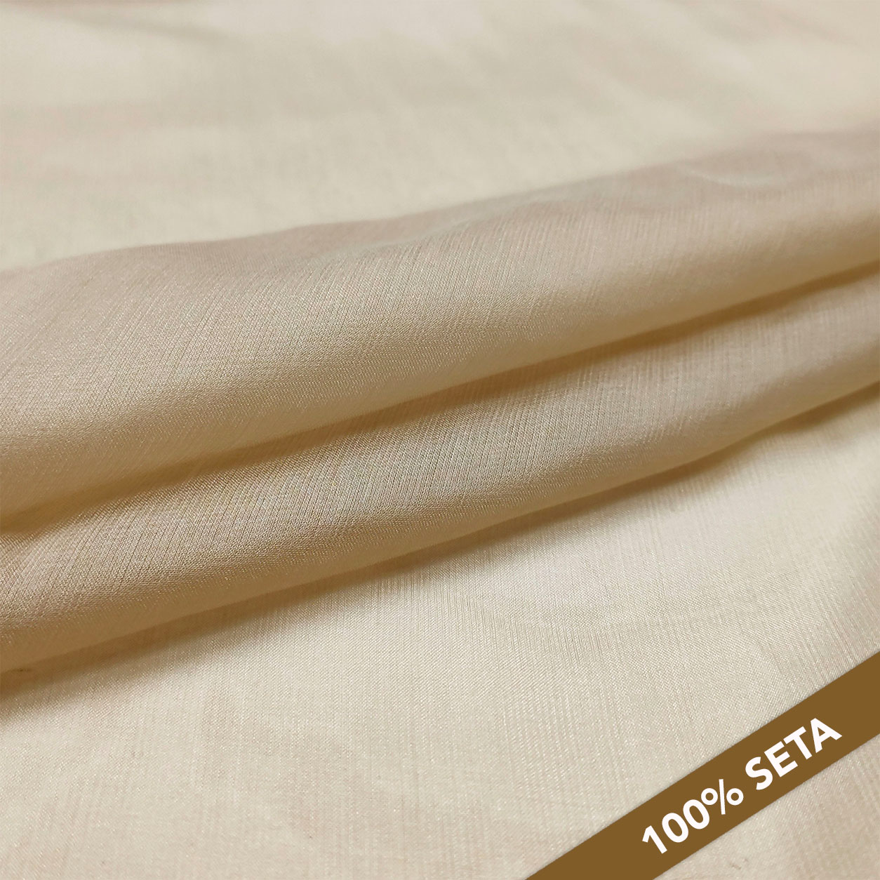 Dressmaking Silk Chiffon - Beige