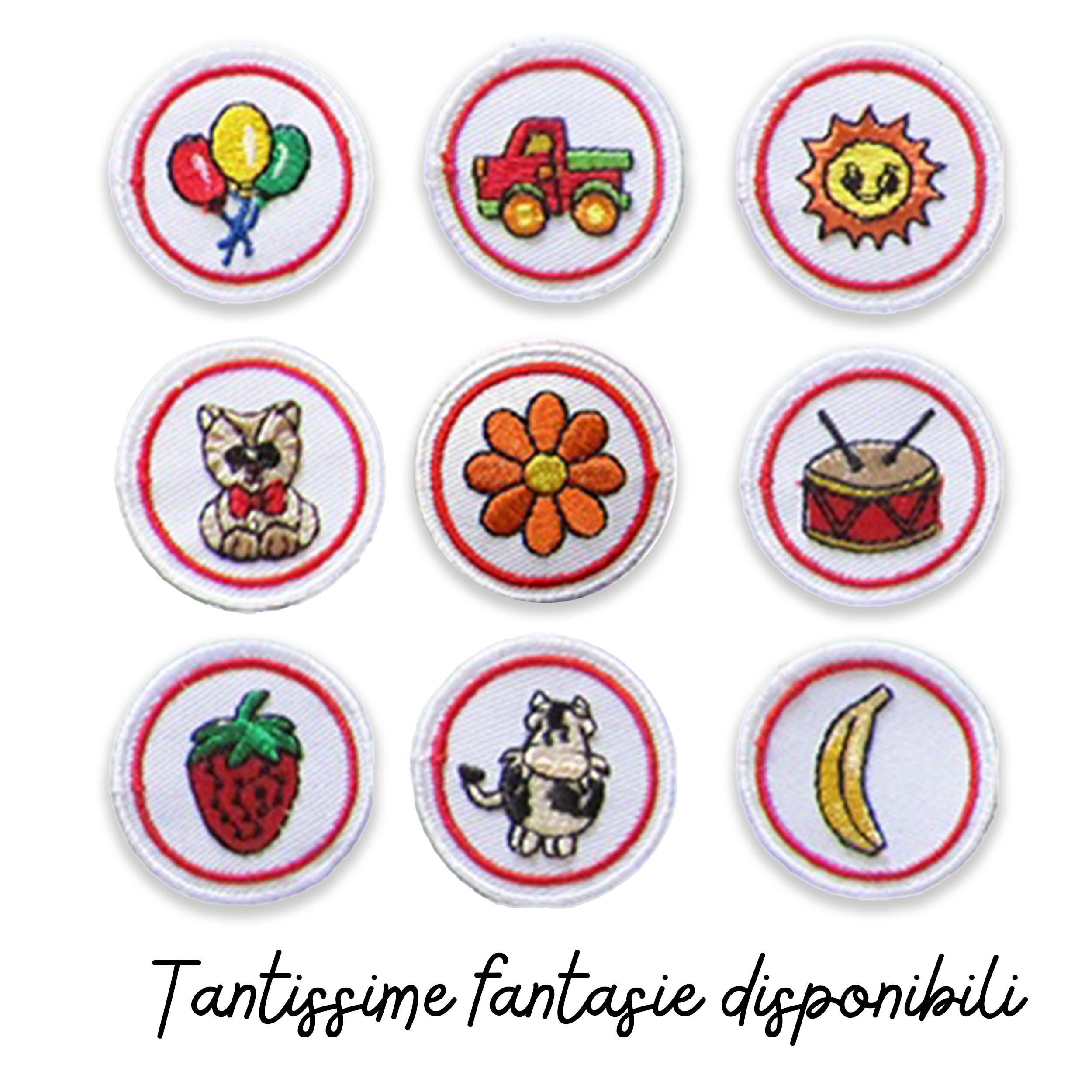 Round Patterned Thermoadhesive Applique Image