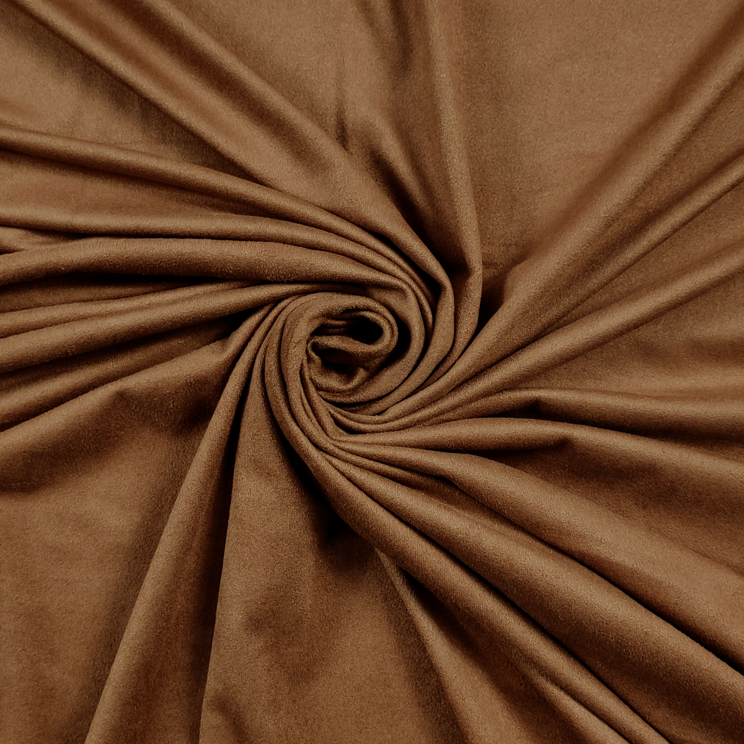 Tissu bi-élastique en daim camel