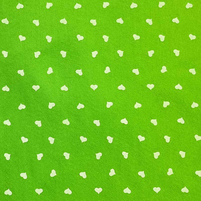 Pannolenci Acid Green White Hearts Image