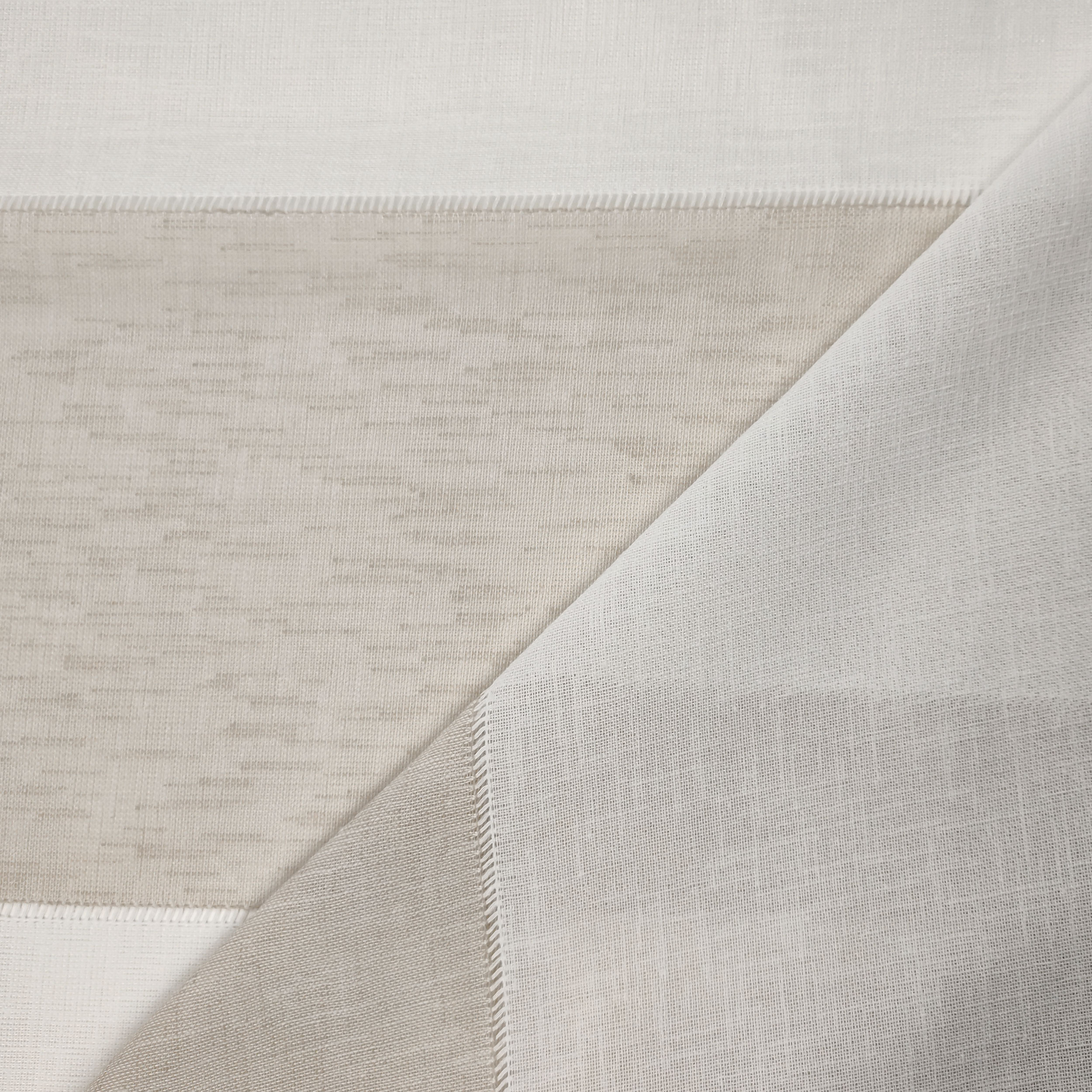 Bandes de rideau en tissu Ajour Tortora