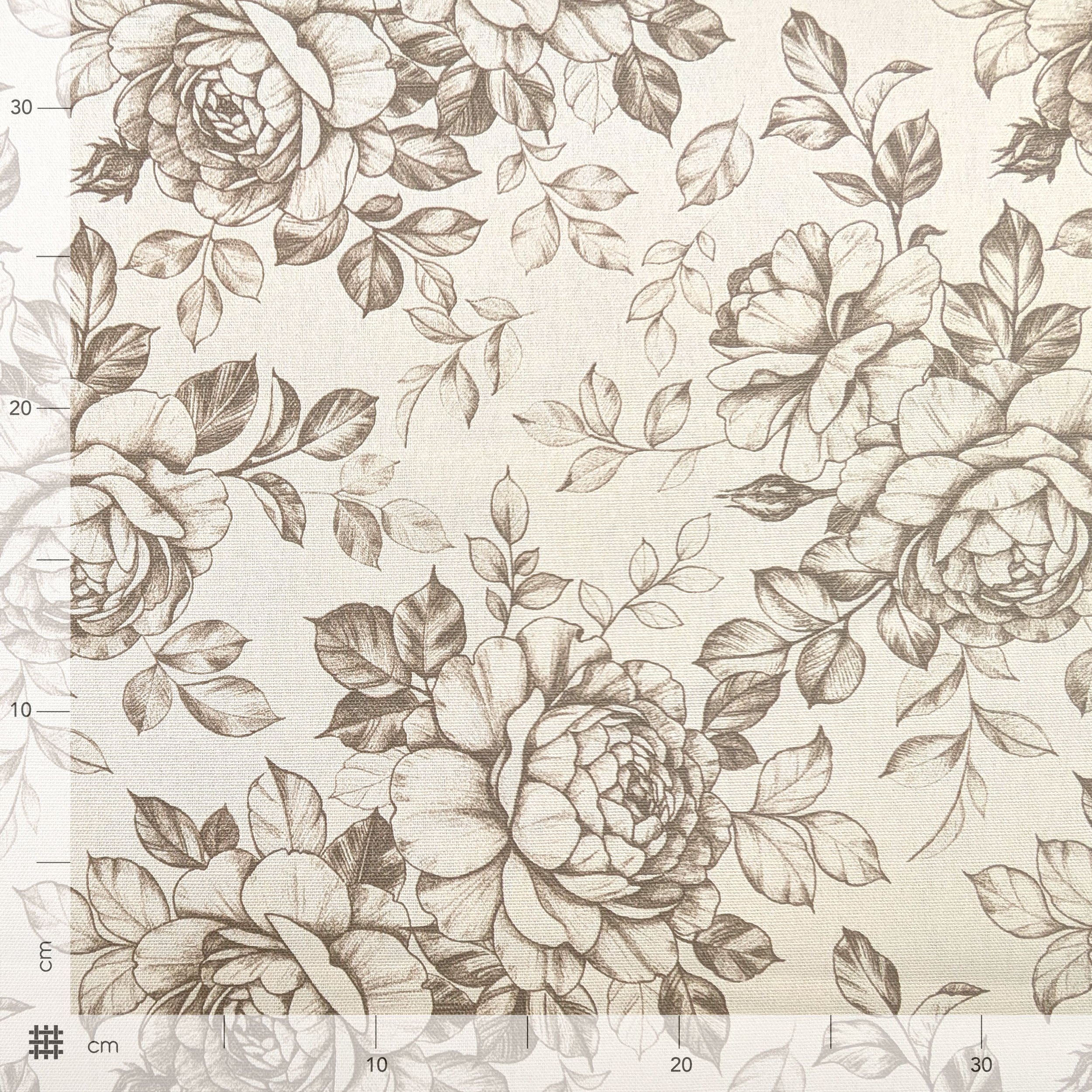 Panama Pure Cotton Floral Turtledove Image