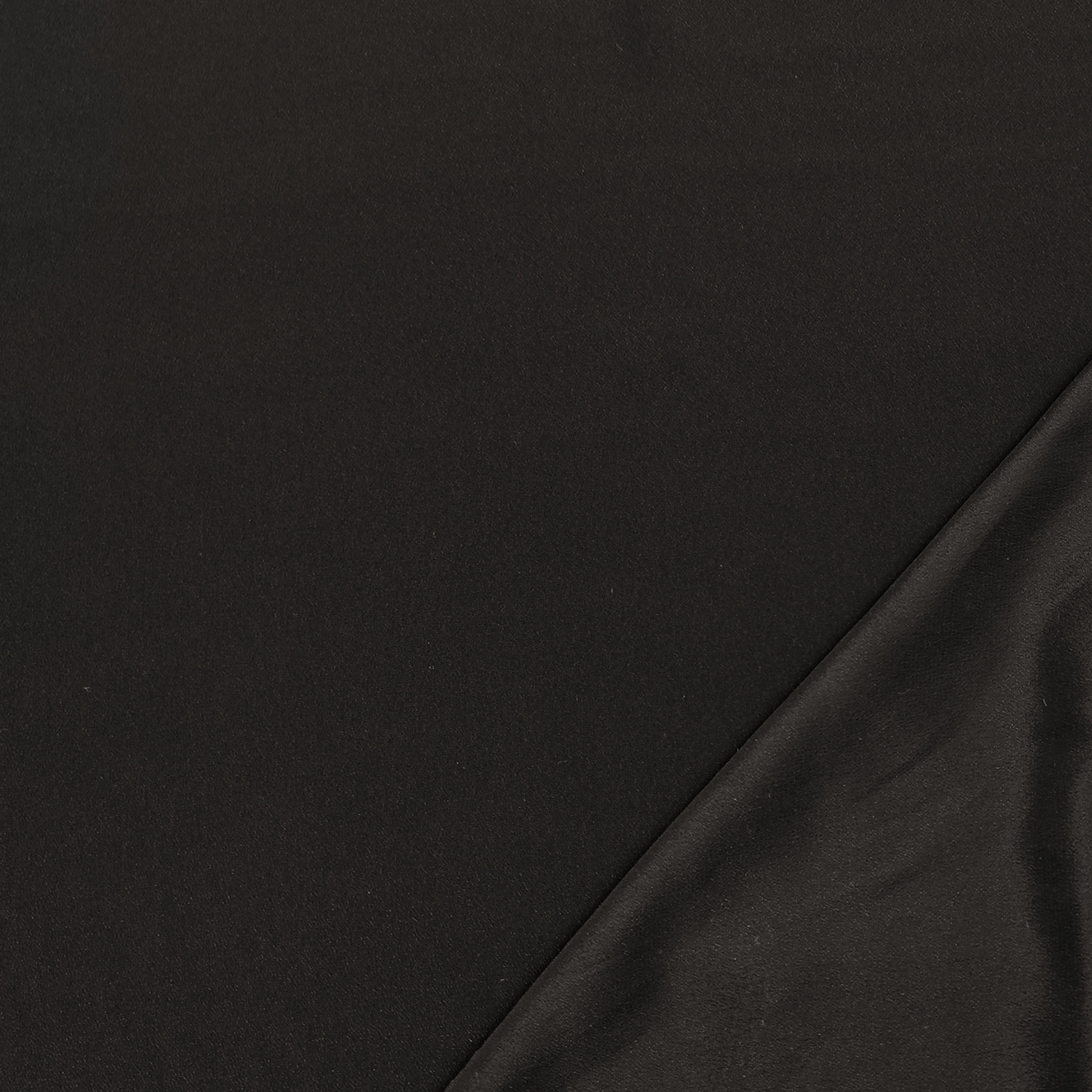 Crêpe de Chine Mixed Silk Black
