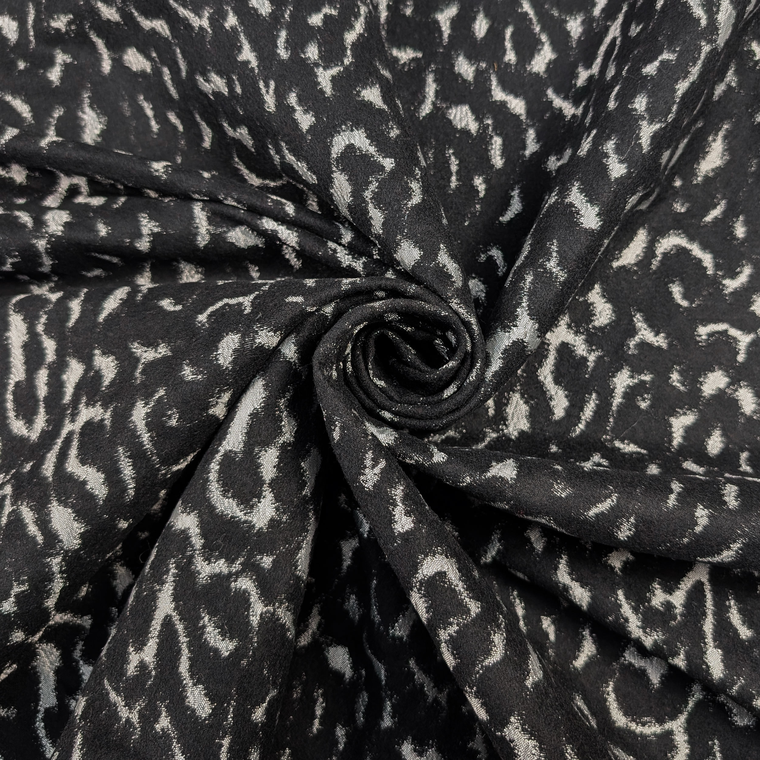 Brocade Abstract Fantasy Grey and Black Image