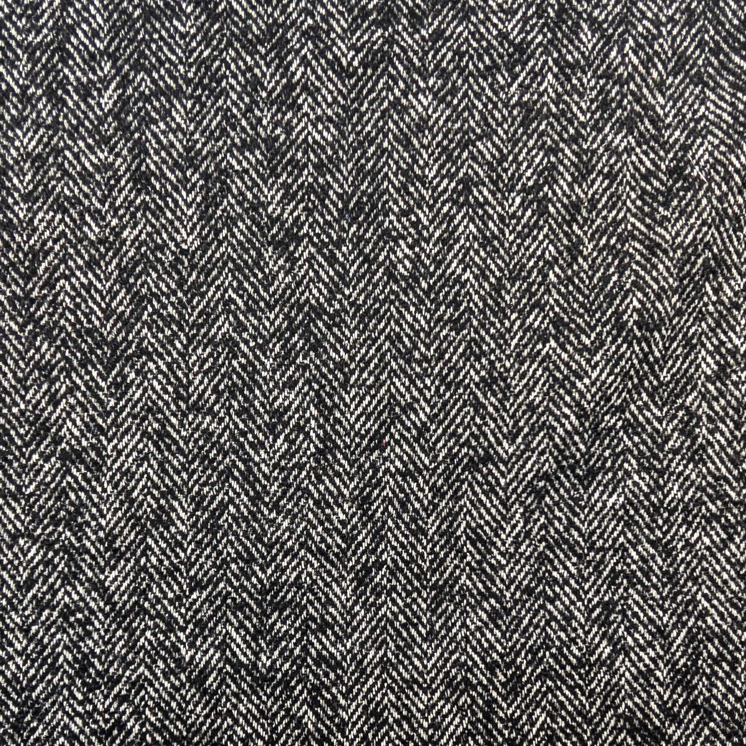 Herringbone Patterned Coat Fabric Image