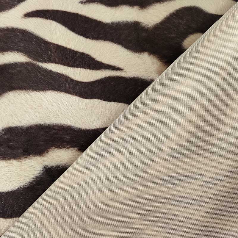 Tela Recortada Estampado Cebra Horsebit Marrón y Beige 50x150 cm Image