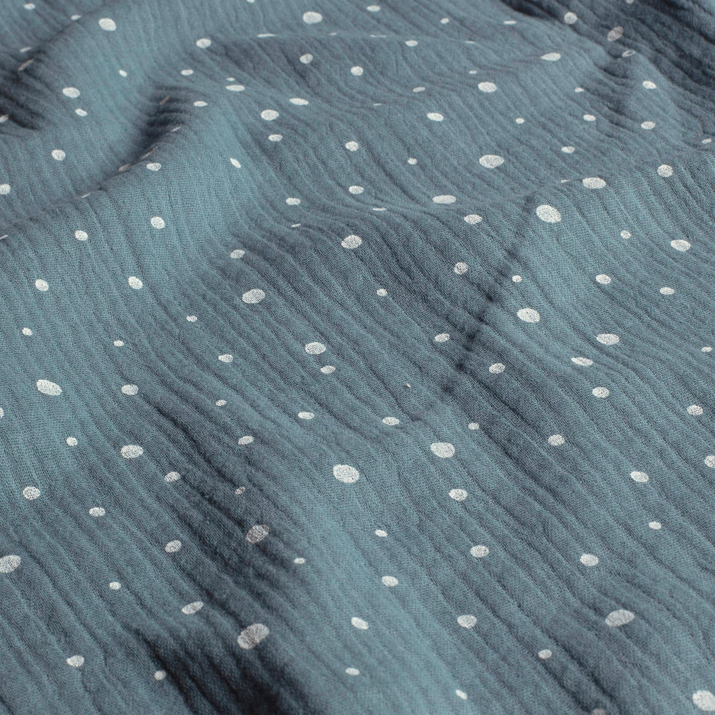 Avio Musselin Weiß Polka Dots
