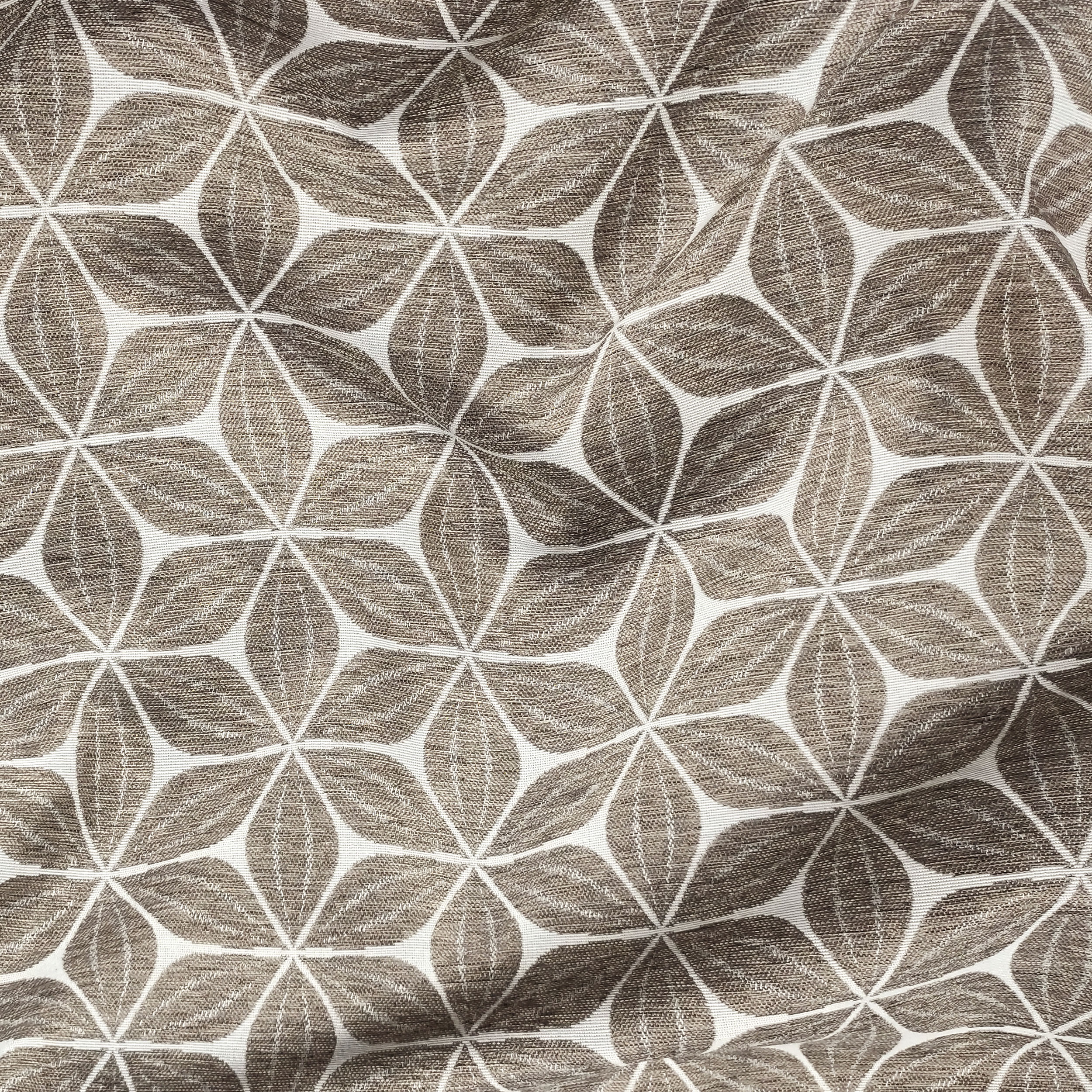 Jacquard Double Flowers Beige