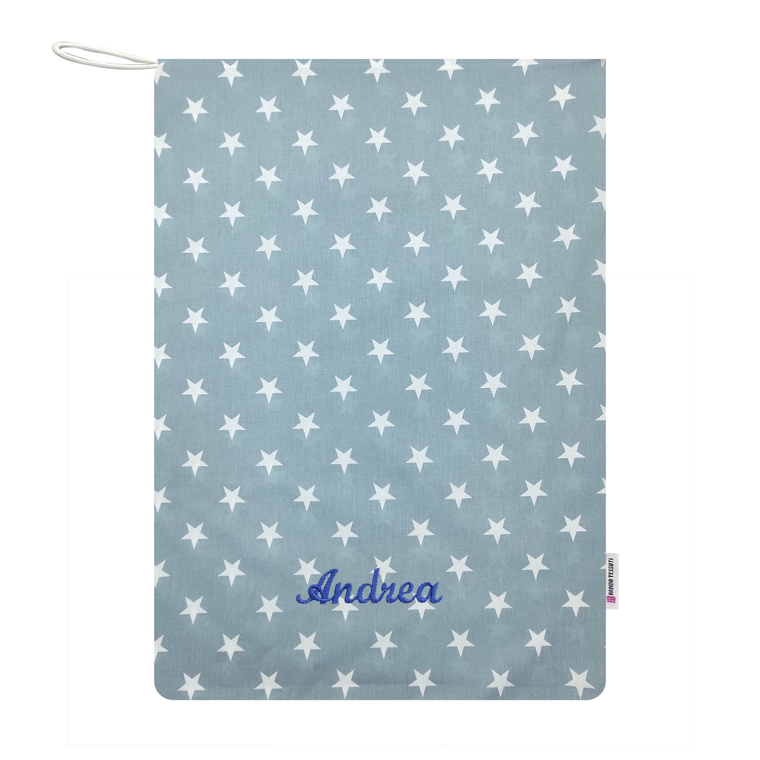 Sac de jardin d'enfants Étoiles blanches sur fond bleu