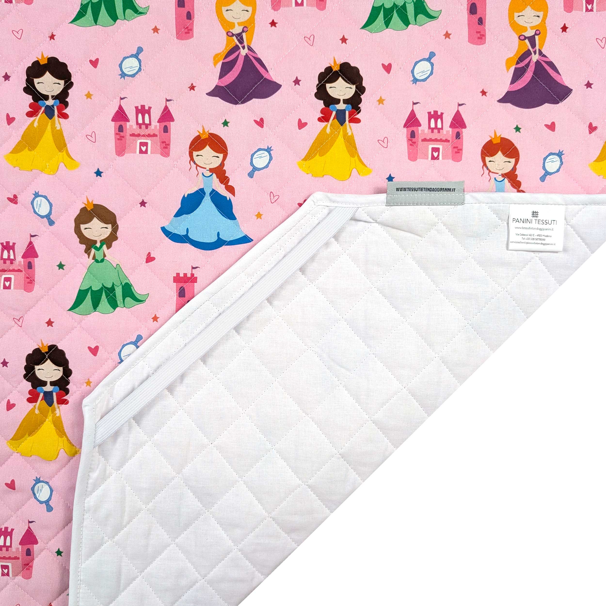 Cot Cover Princesses Pink Background Image