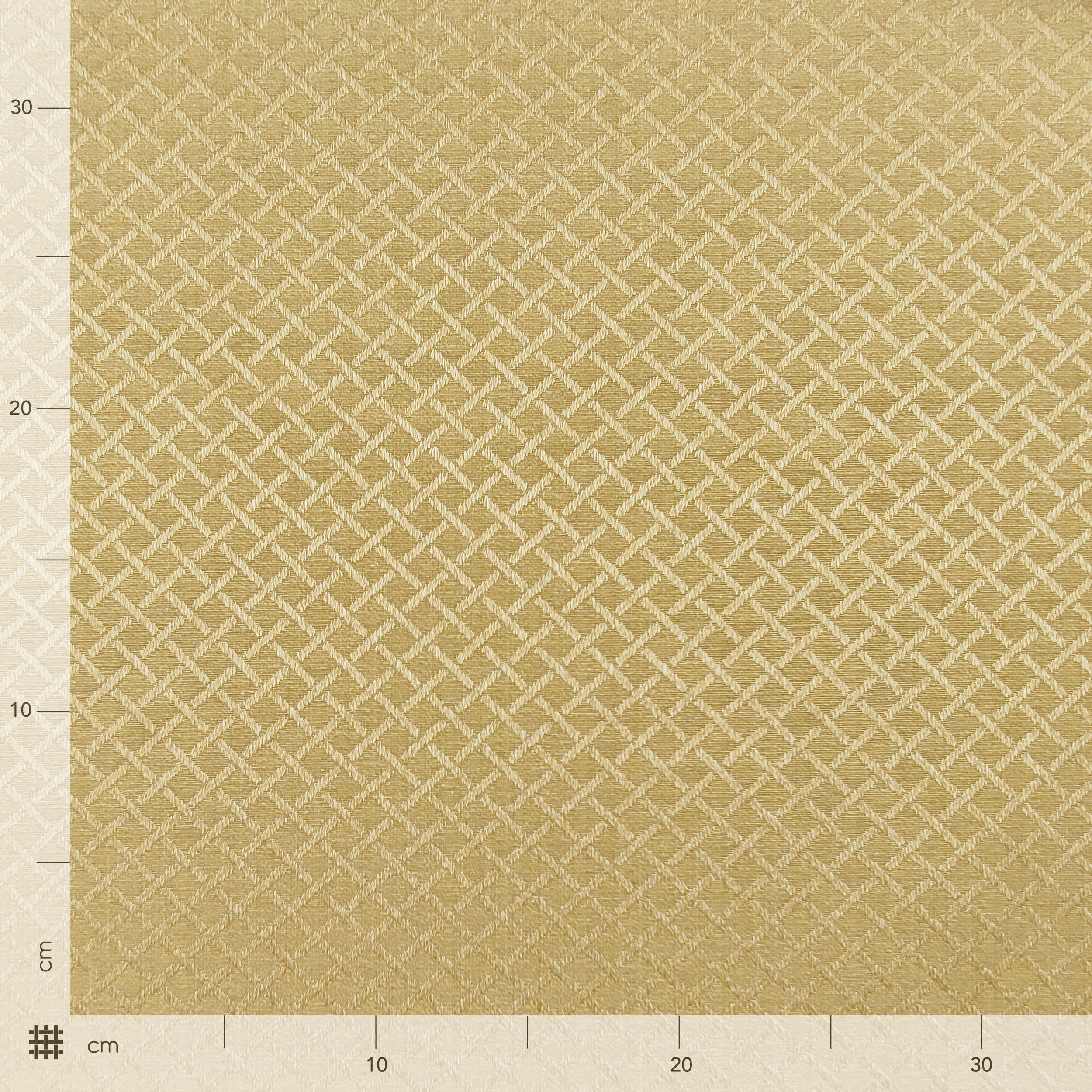 Tissu d'ameublement vintage Rhombus Gold