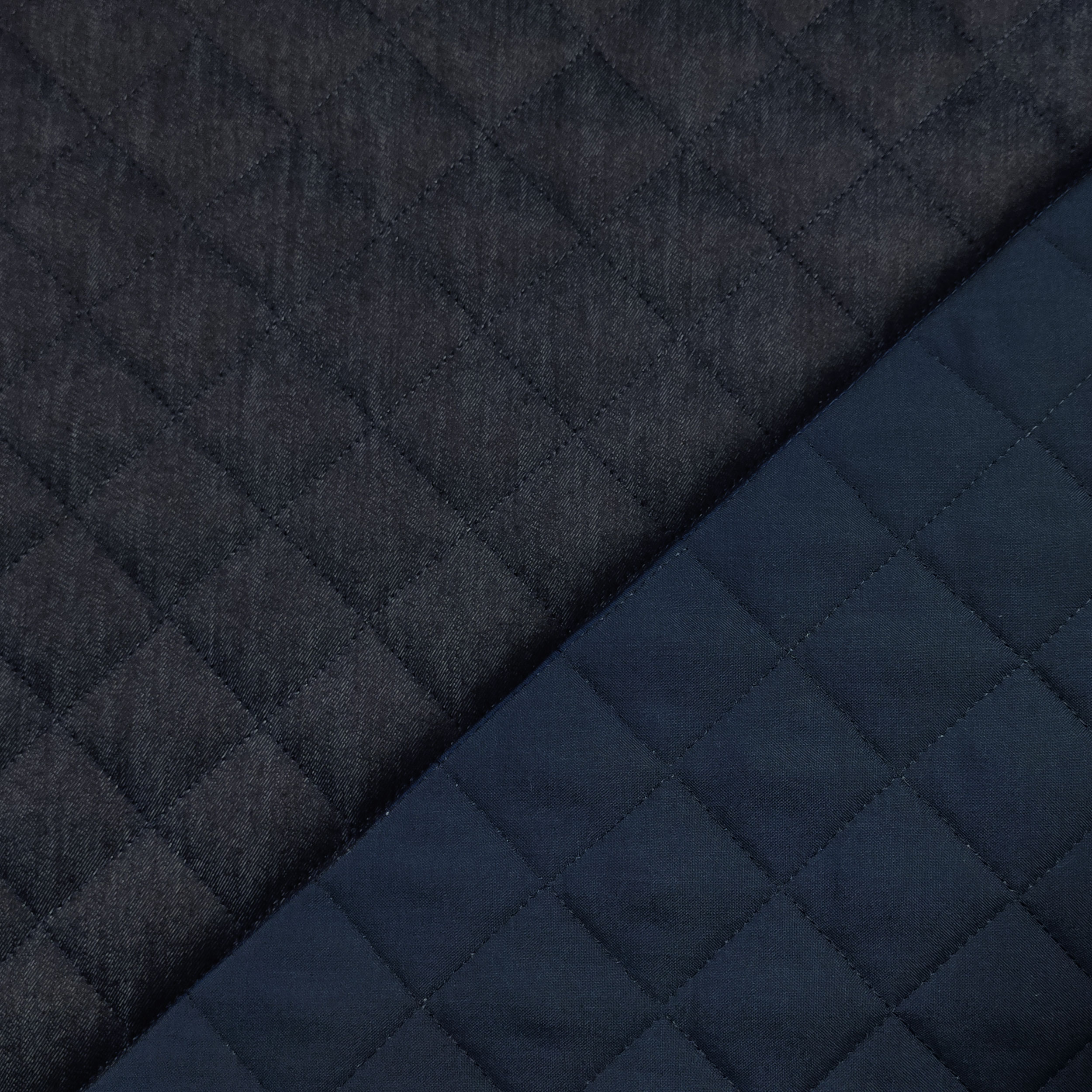 Quilted Jeans with Cotton Backing