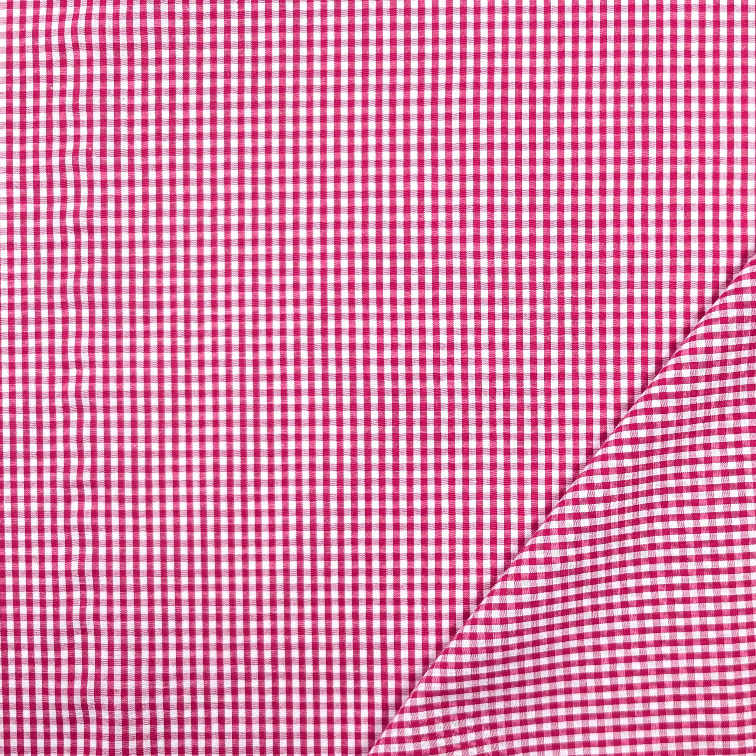 Quadrettini Fuxia Shirting Cotton Image