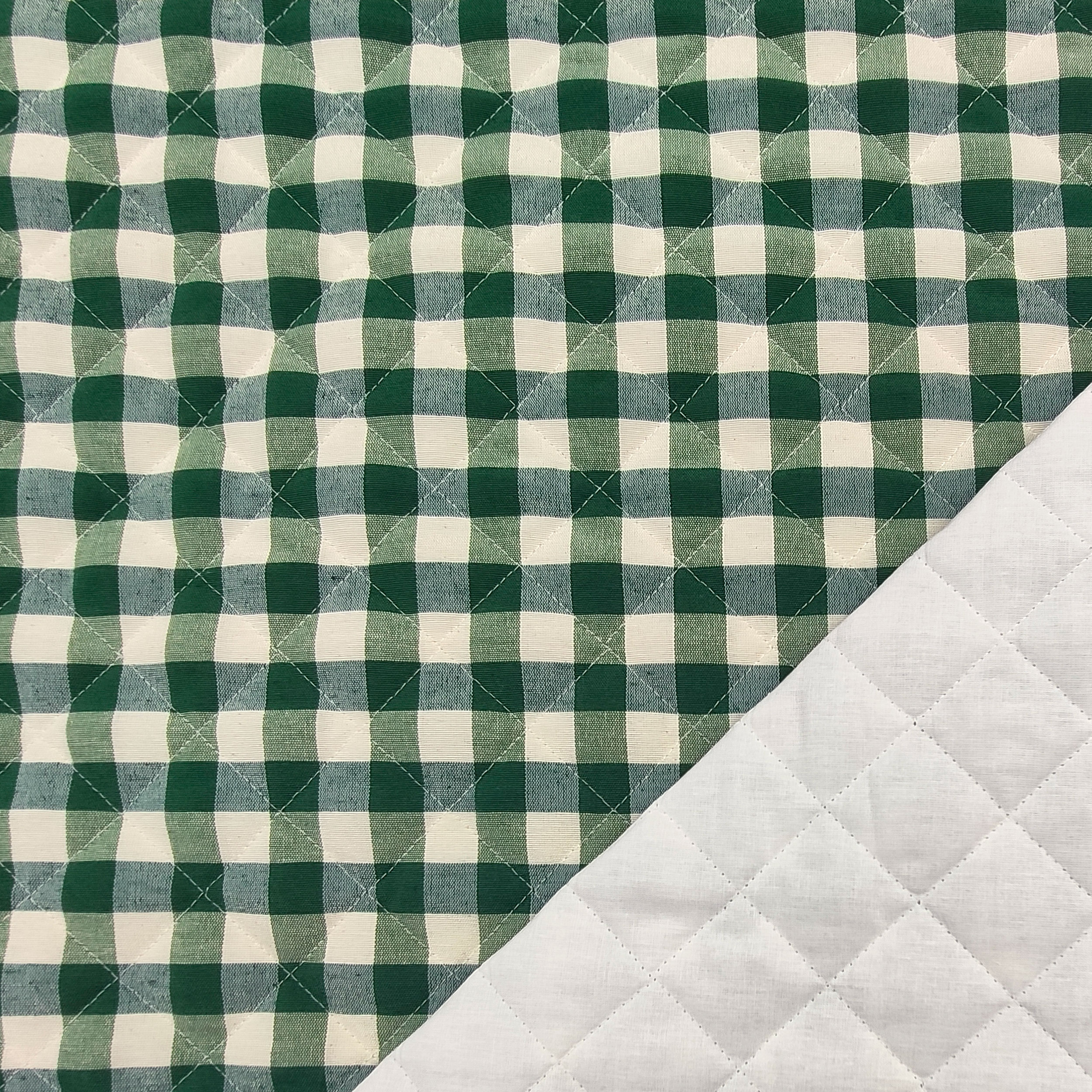 Motif à carreaux vert matelassé Image