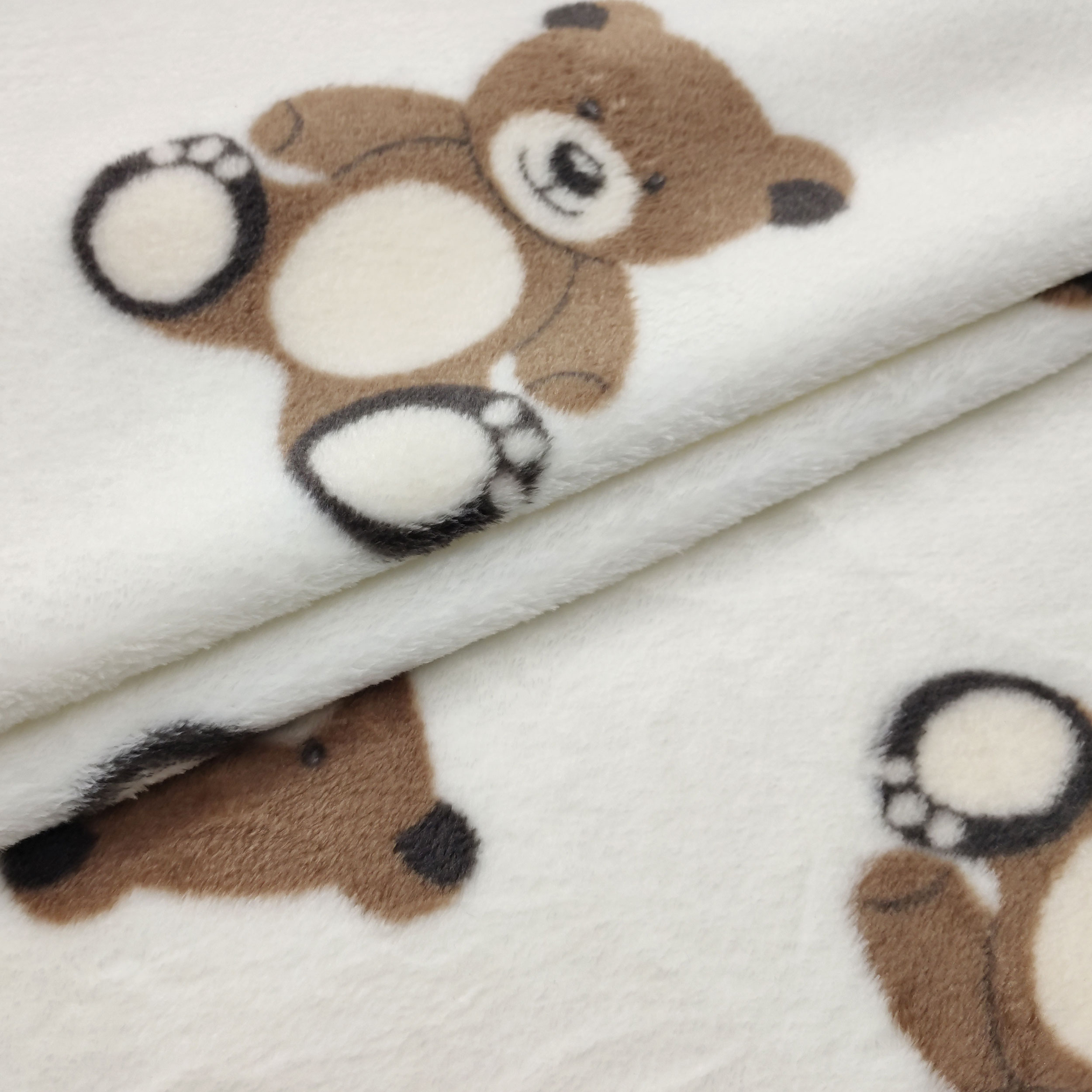 Polaire Main Oursons Cachemire Fond blanc Image