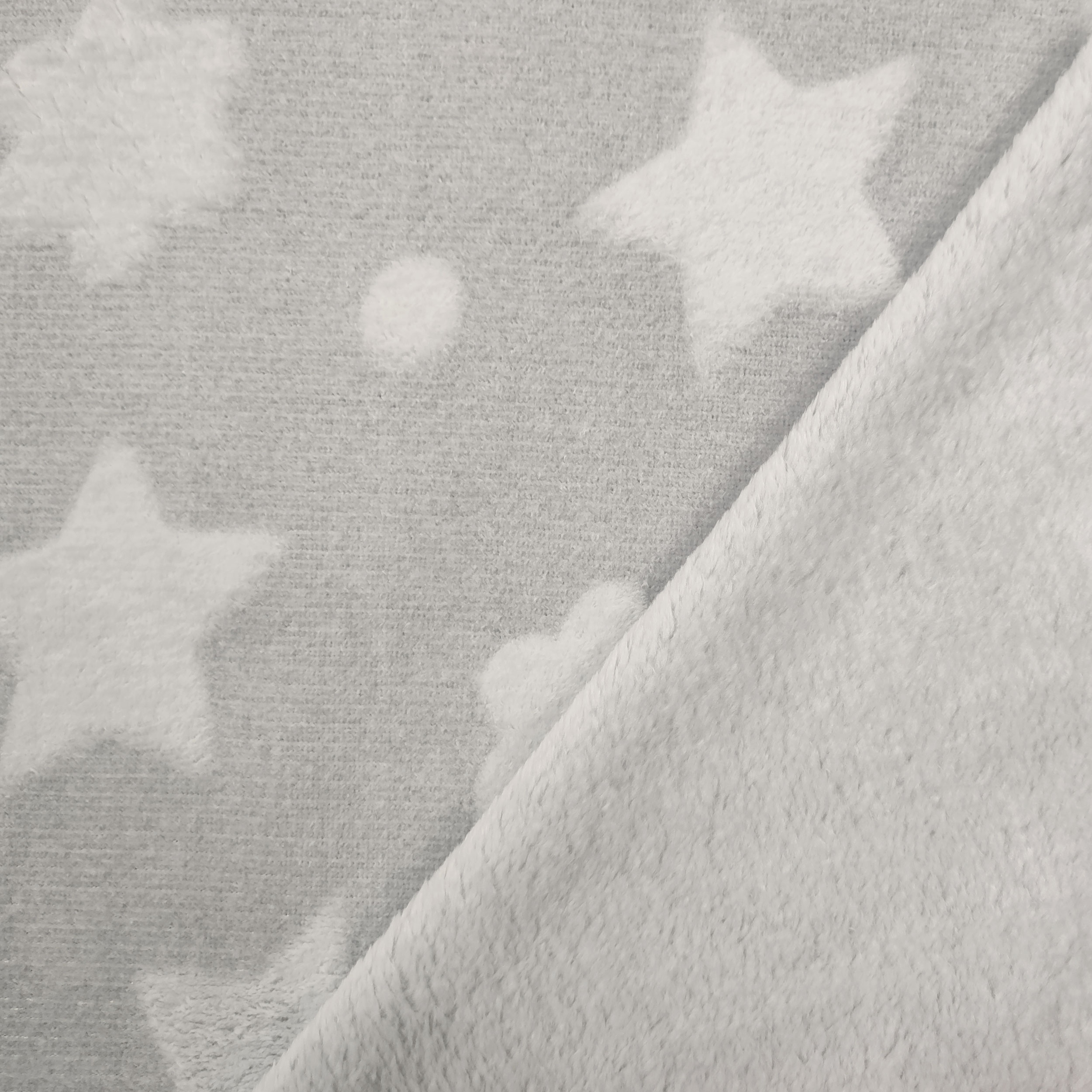 Vellón Estrellas y Nubes Gris
