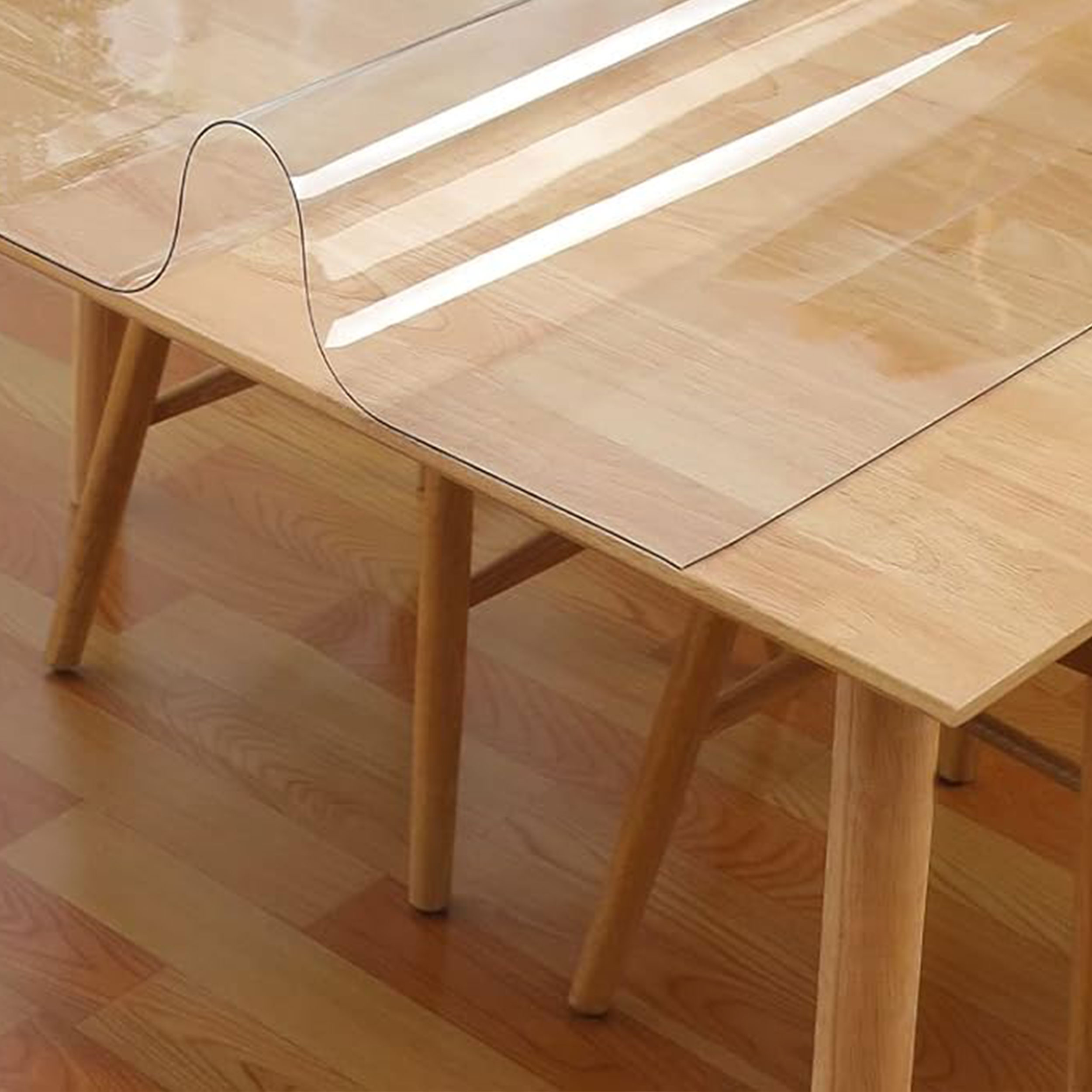 Transparent Plastic-coated Table Cover H 140 cm Image