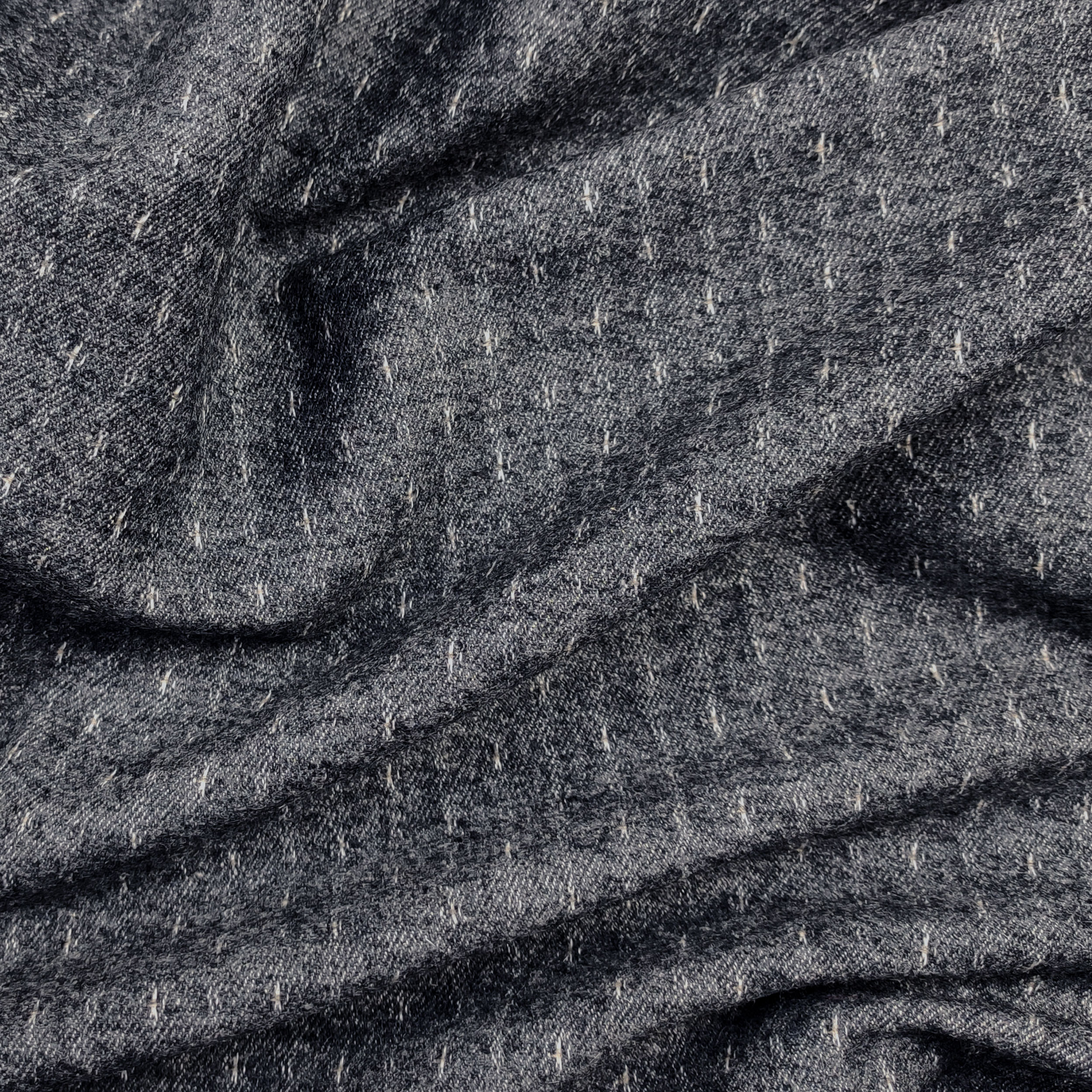 Coton pur gris Microfantasy blanc Image