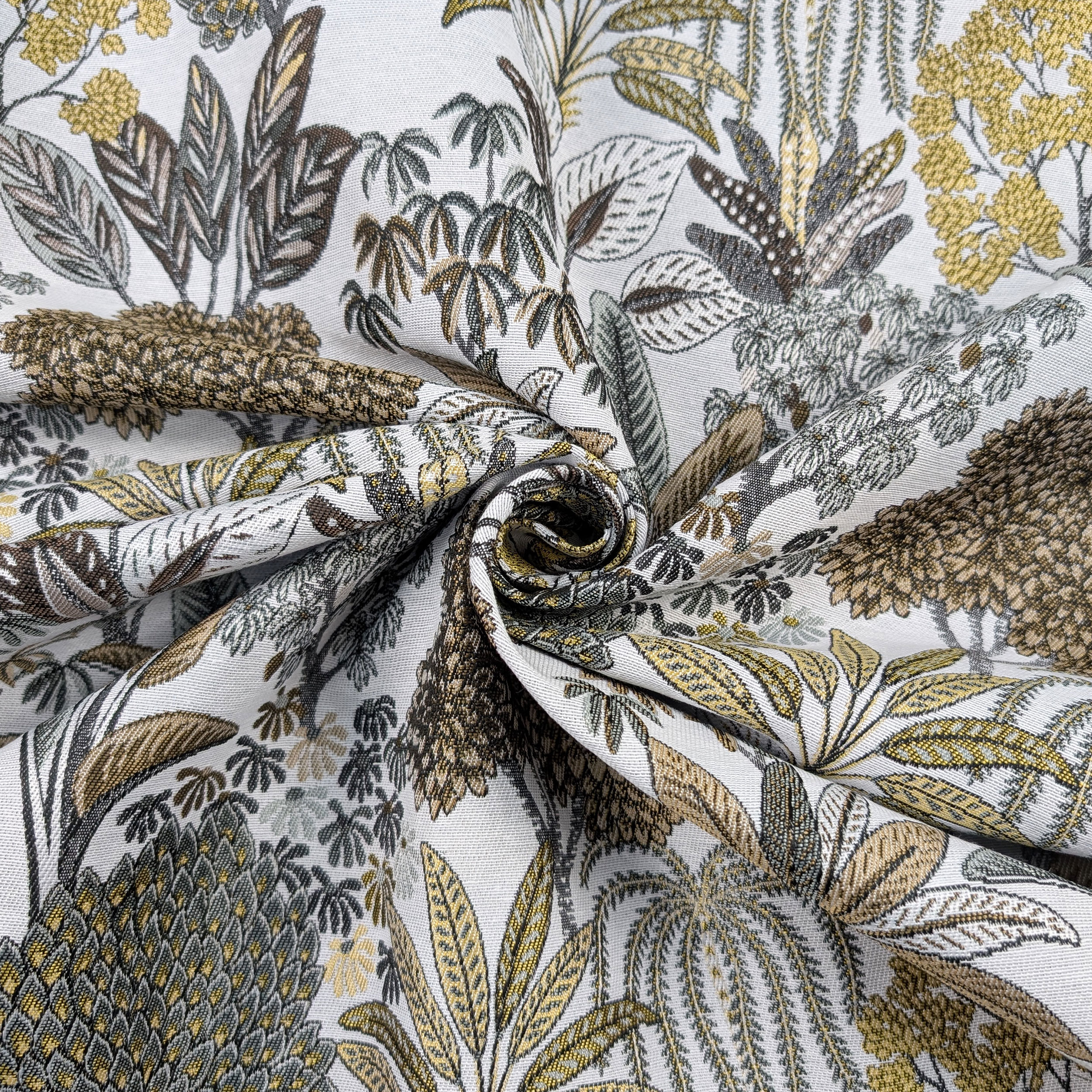 Jacquard Botanique Fantaisie Or Image