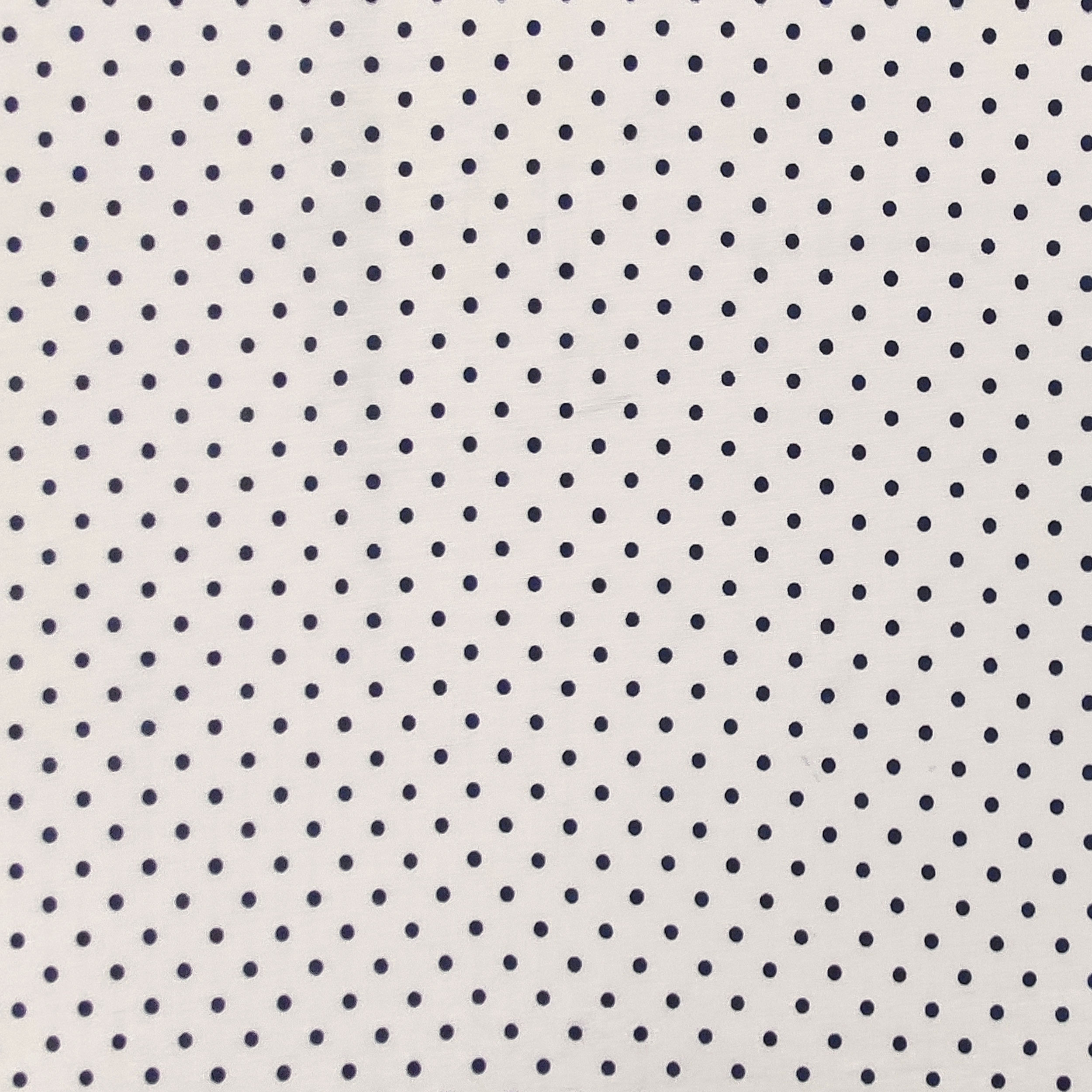 Tela viscosa Lunares azules Fondo blanco