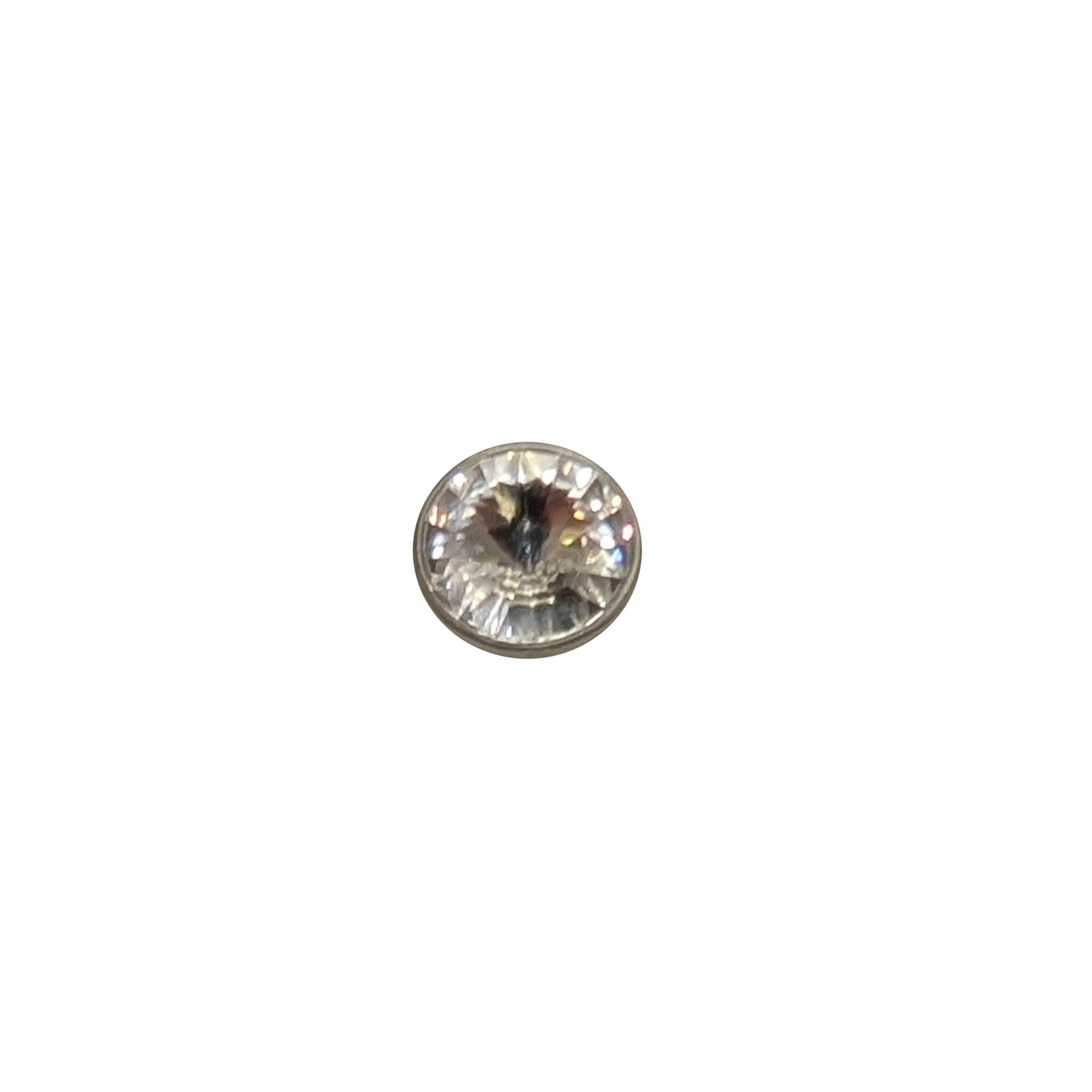Transparent Button with Swarovsky Stone Image