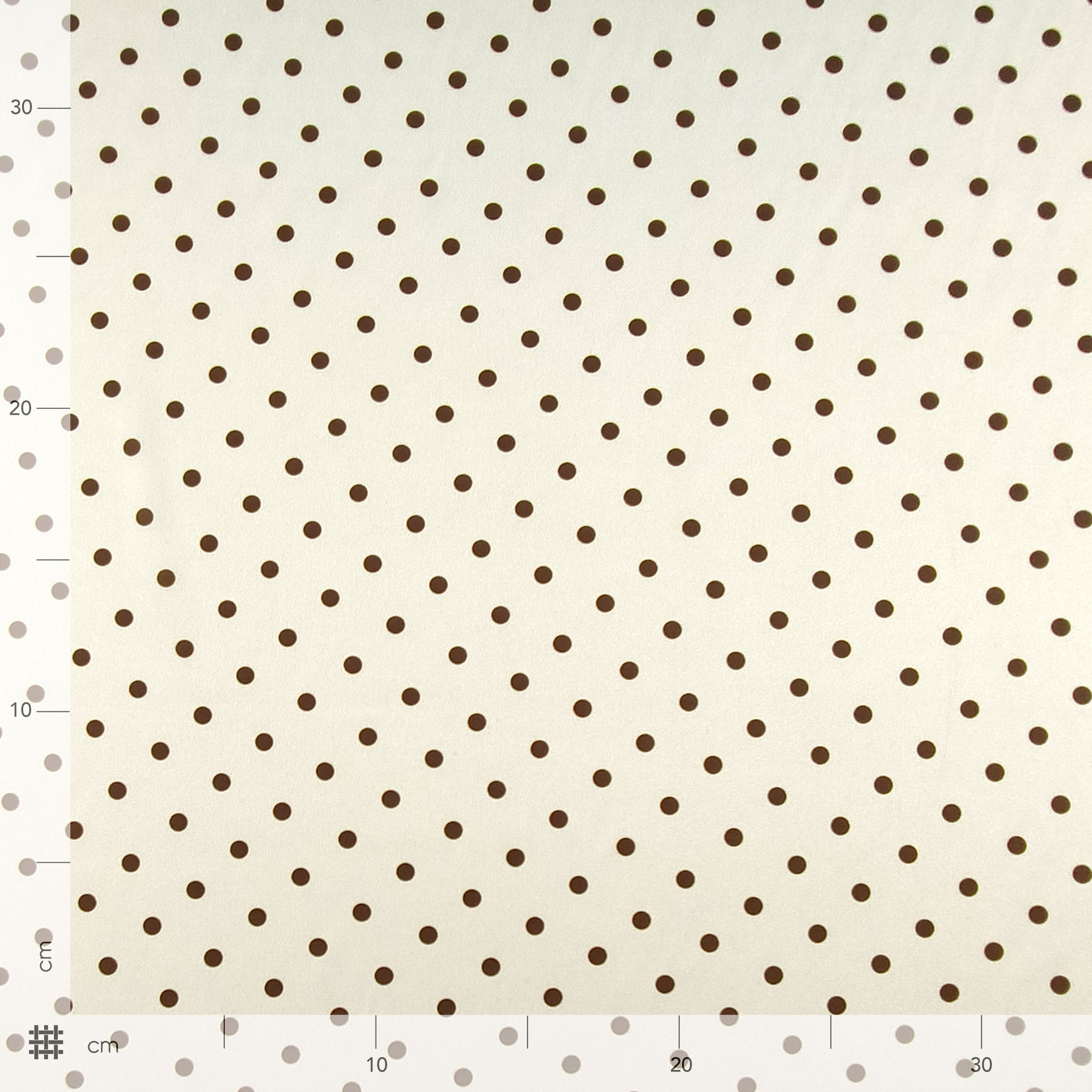 Elasticated Satin Set High Fashion Polka Dot Cream Background