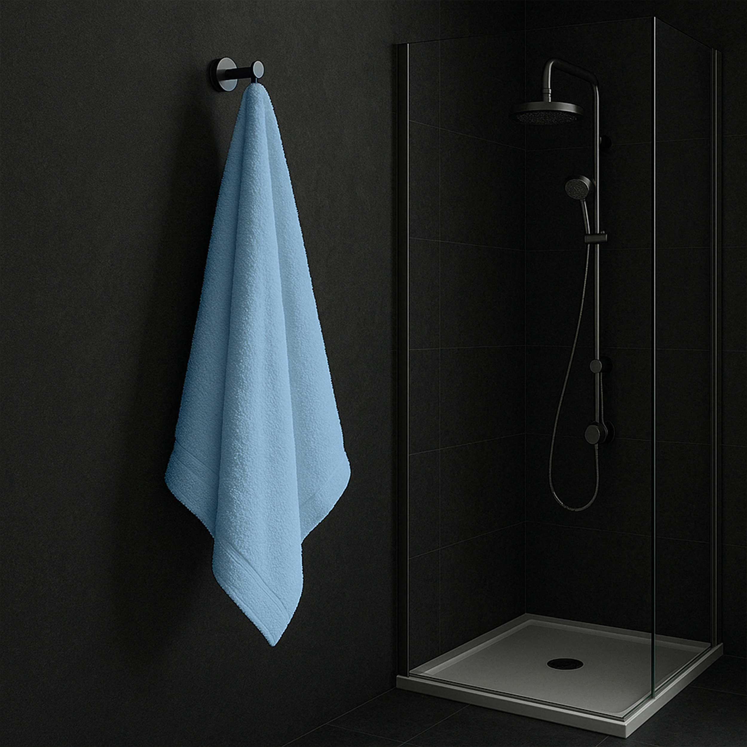 Telo Doccia Azzurro