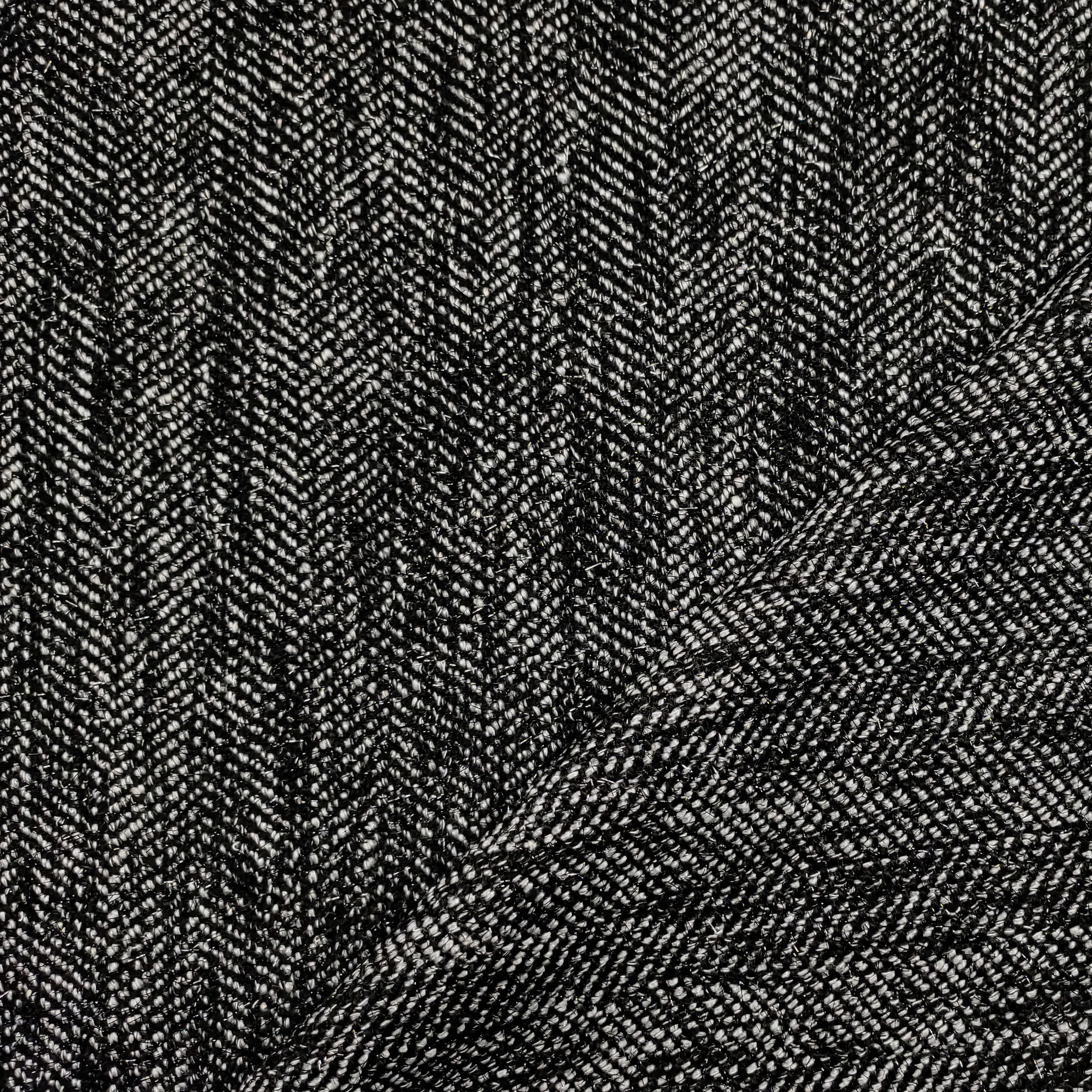 Tweed de lúrex en tinte blanco y negro