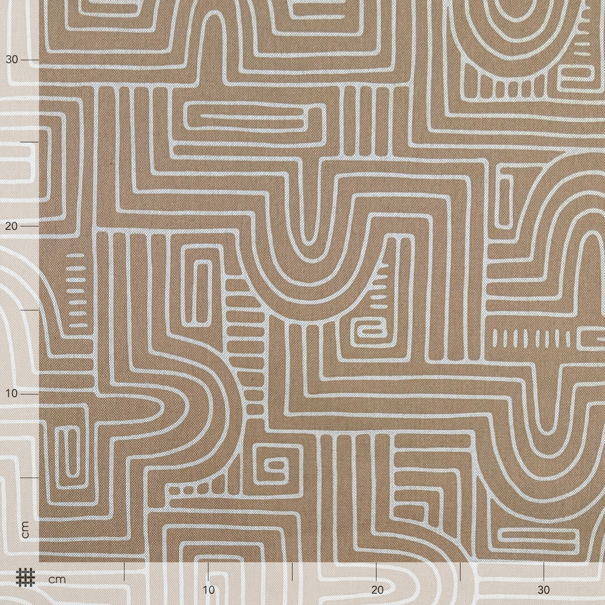 Panama Fabric Labyrinth Background Beige Image
