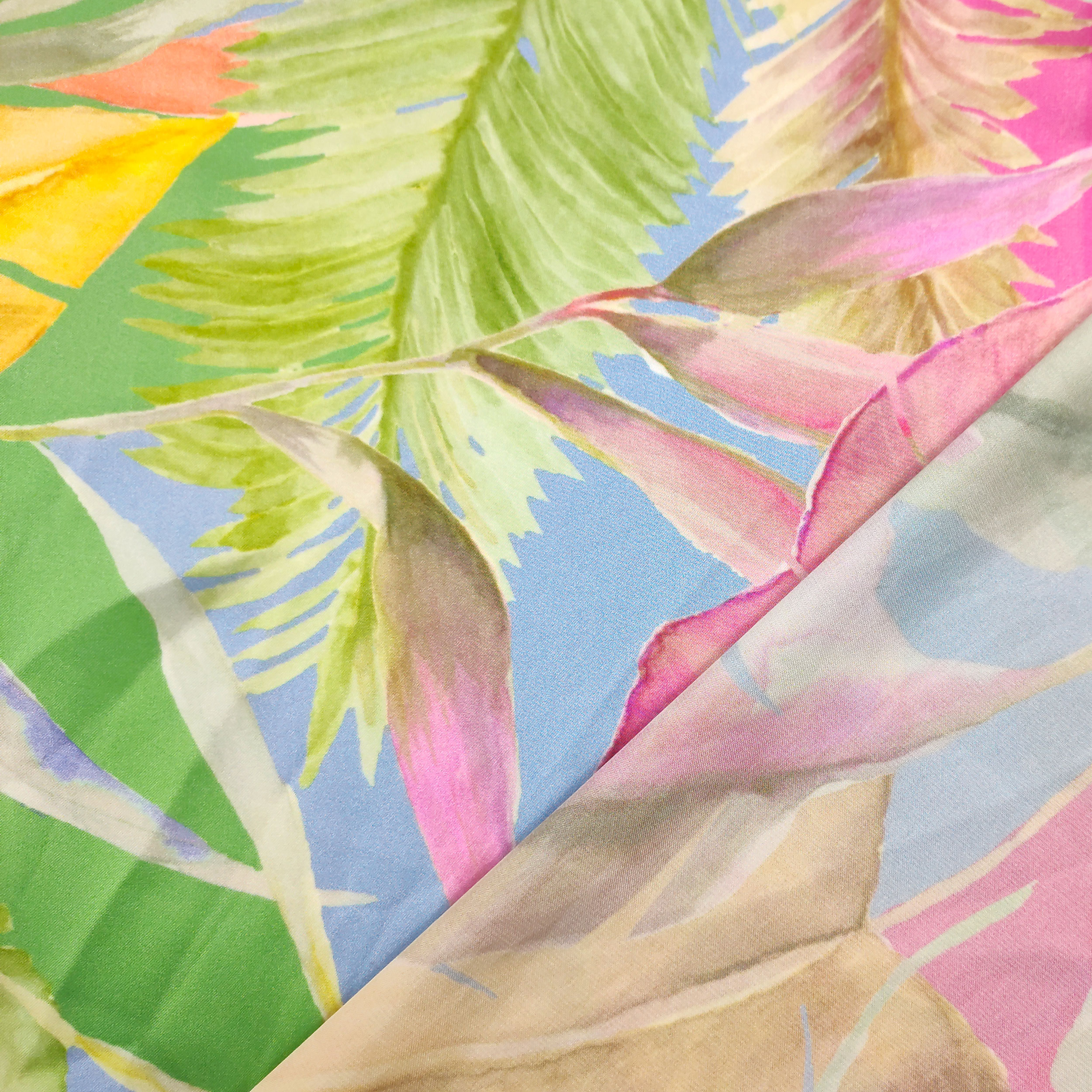 Haute couture coloured leaves