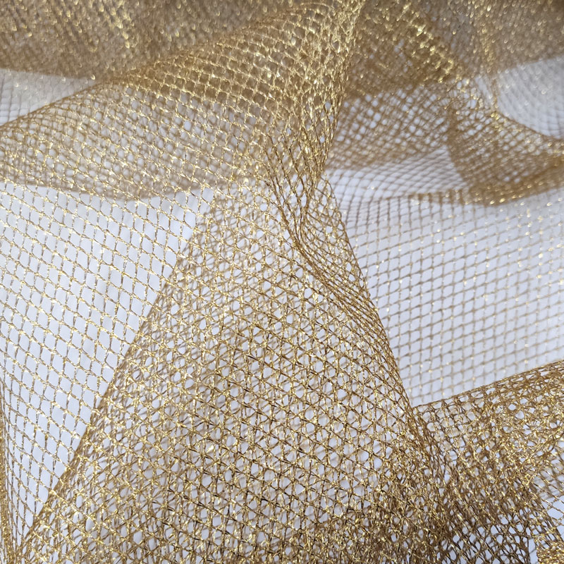 Gold Lurex Netzstoff