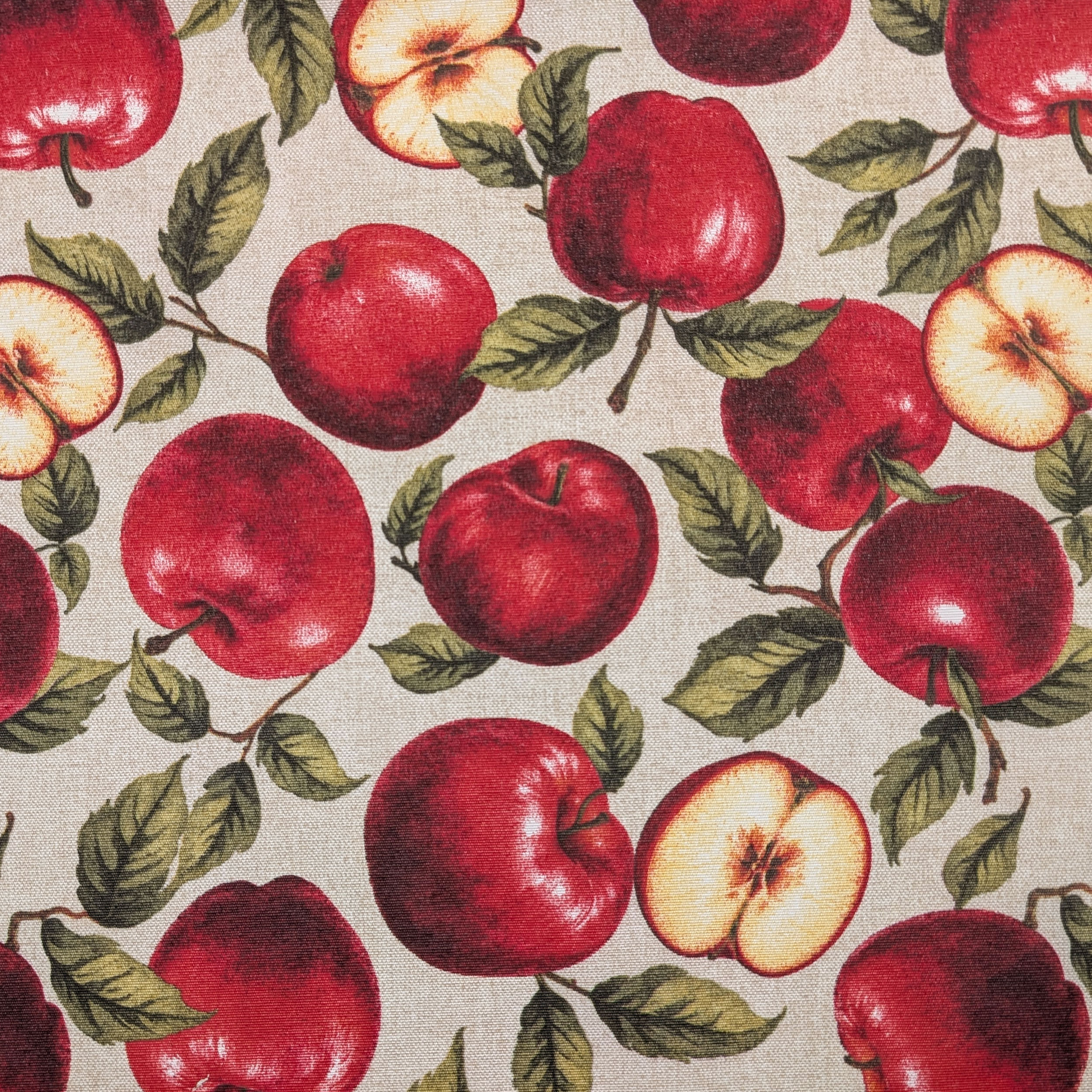 Fabric for Resin Tablecloth Apples Image