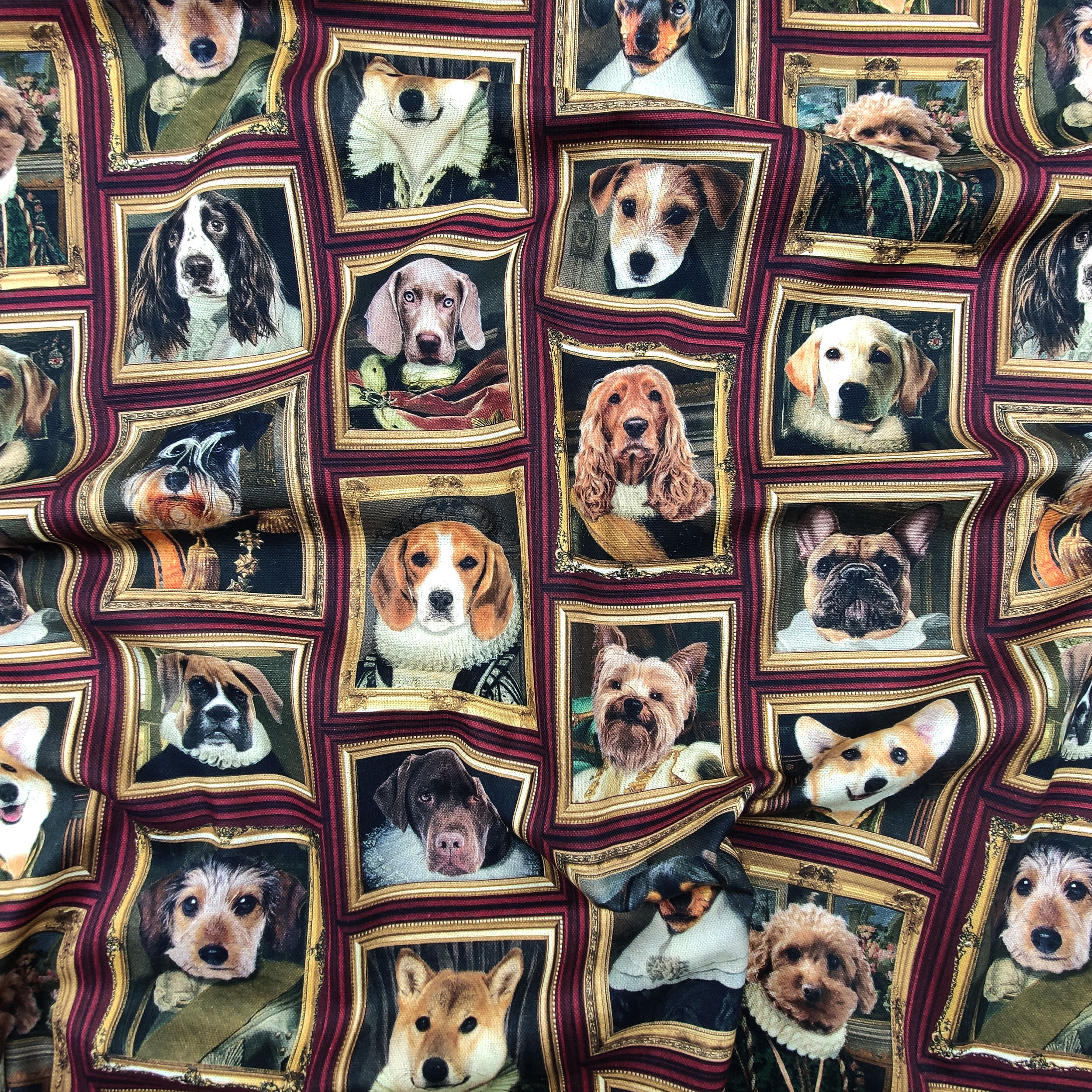 Tela de cuadros de algodón de Panamá con cachorros