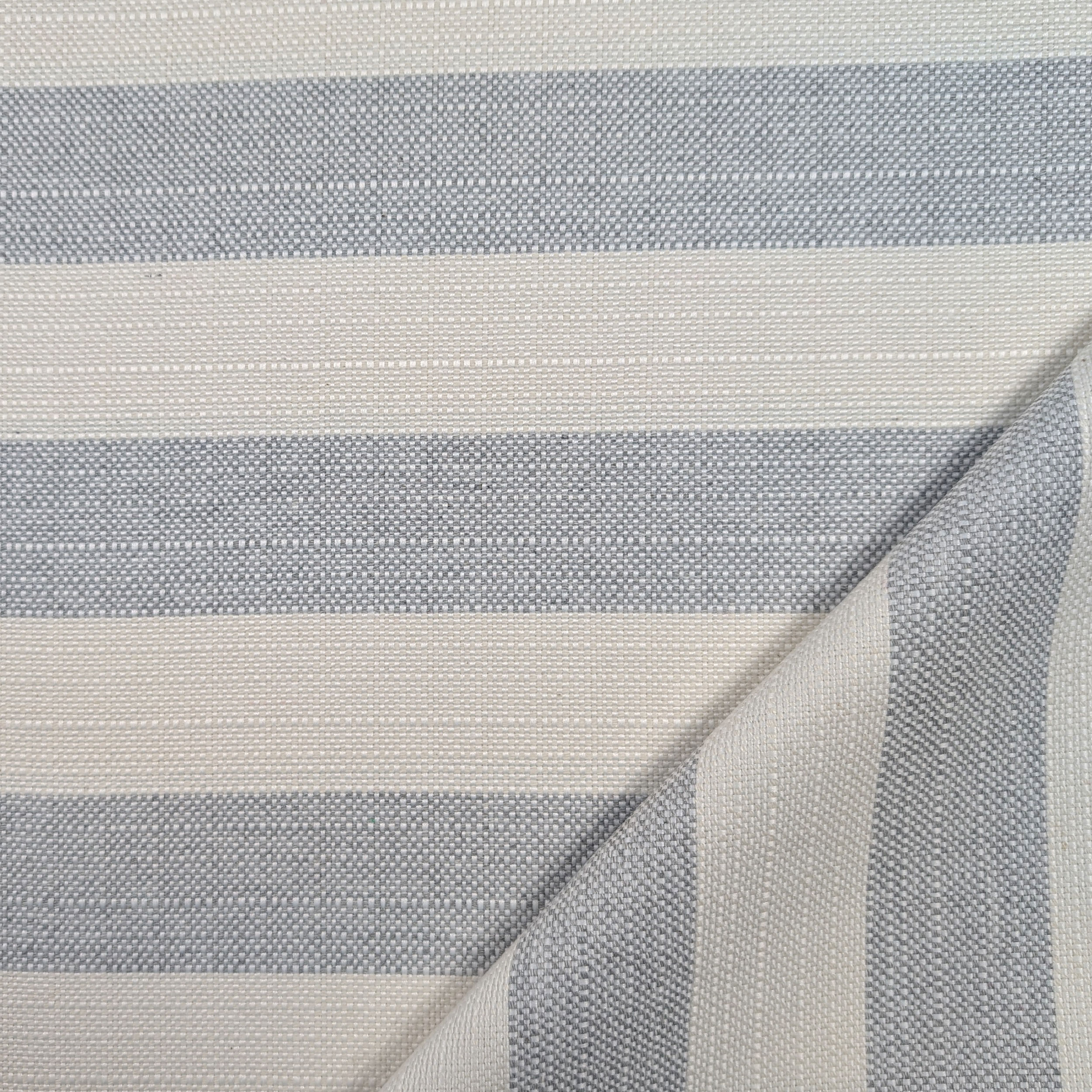 Grey Striped Jacquard Fabric Image
