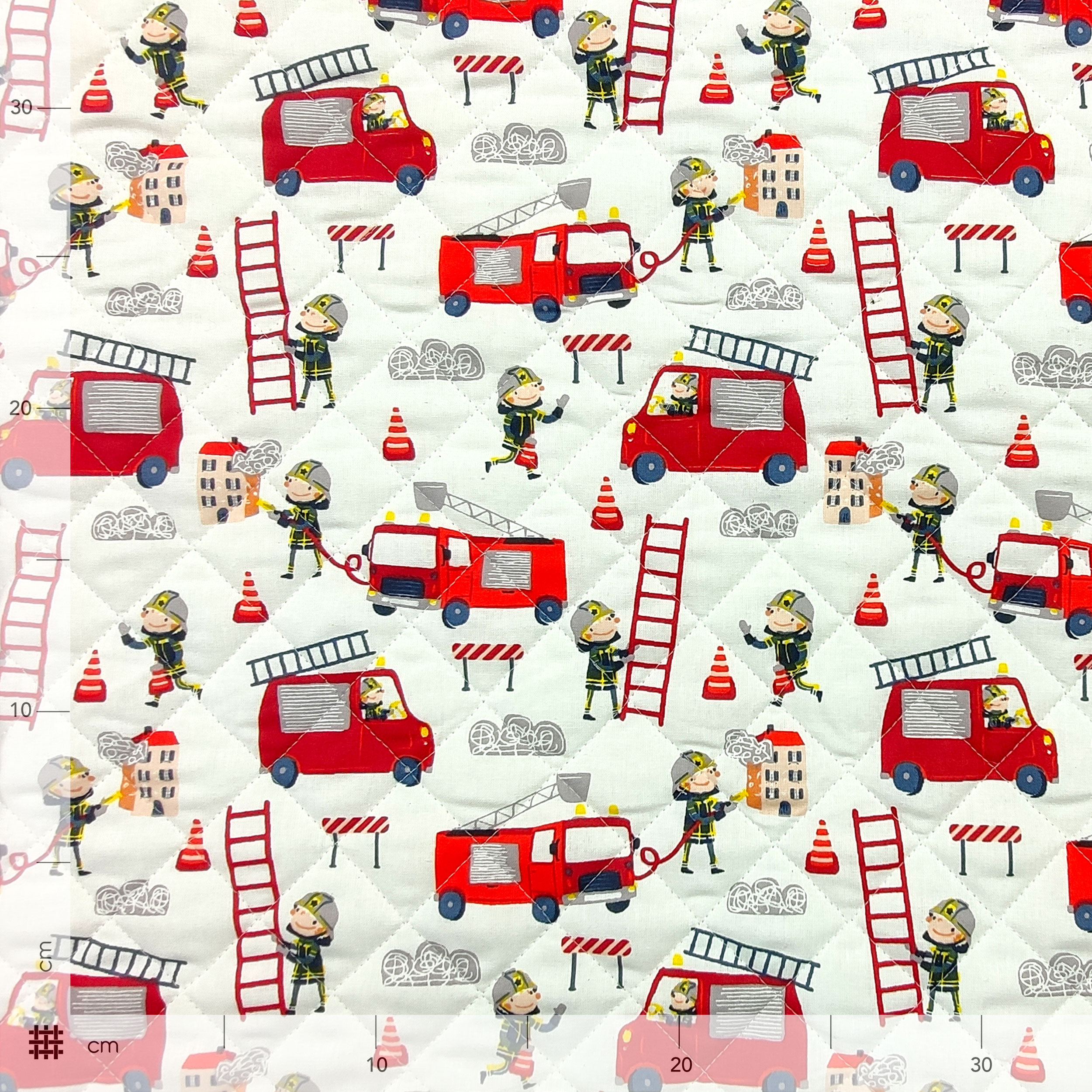 Tissu matelassé pompier Image
