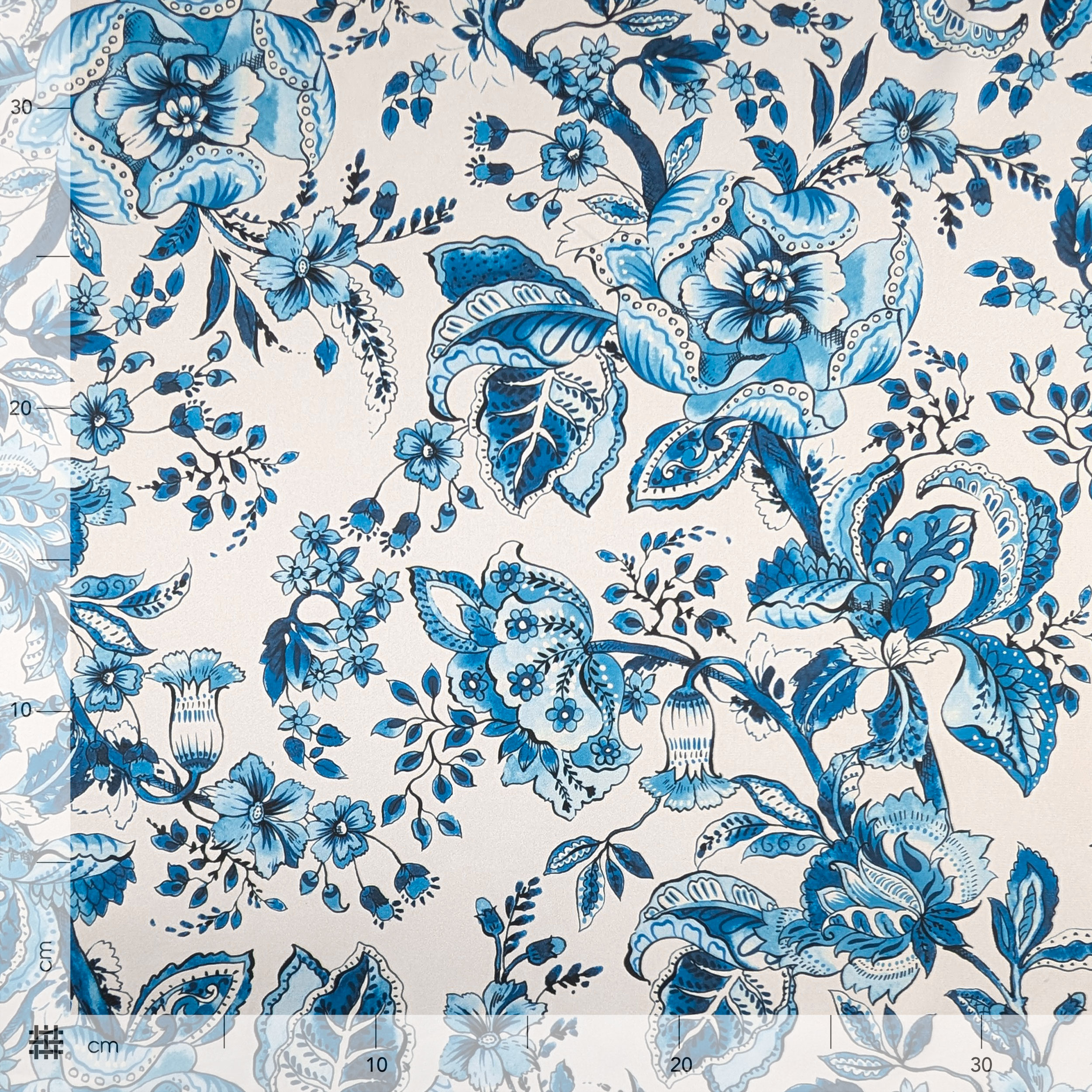 Blue Flowers Fashion Shave Image