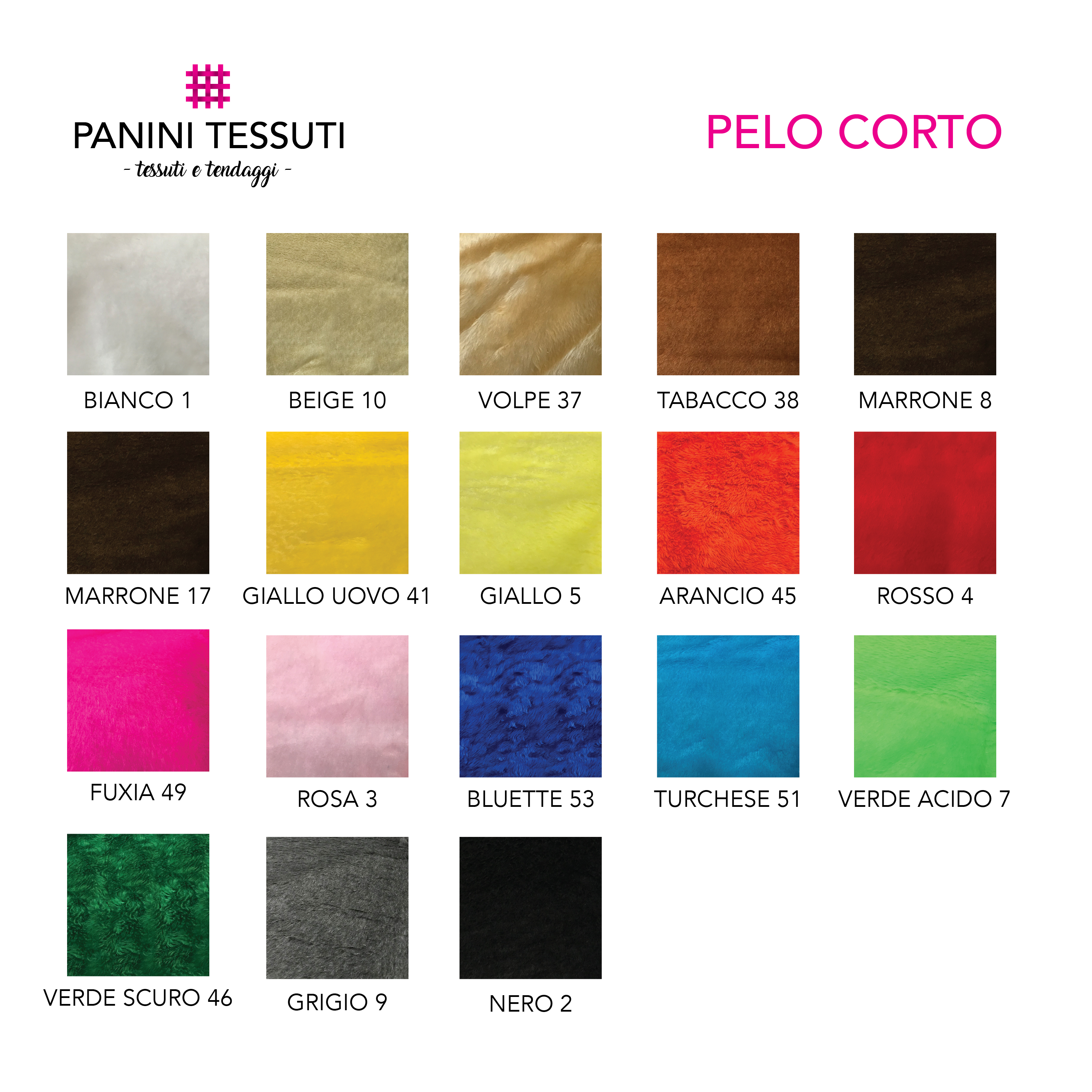 Tessuto Pelliccia Ecologica Pelo Corto
