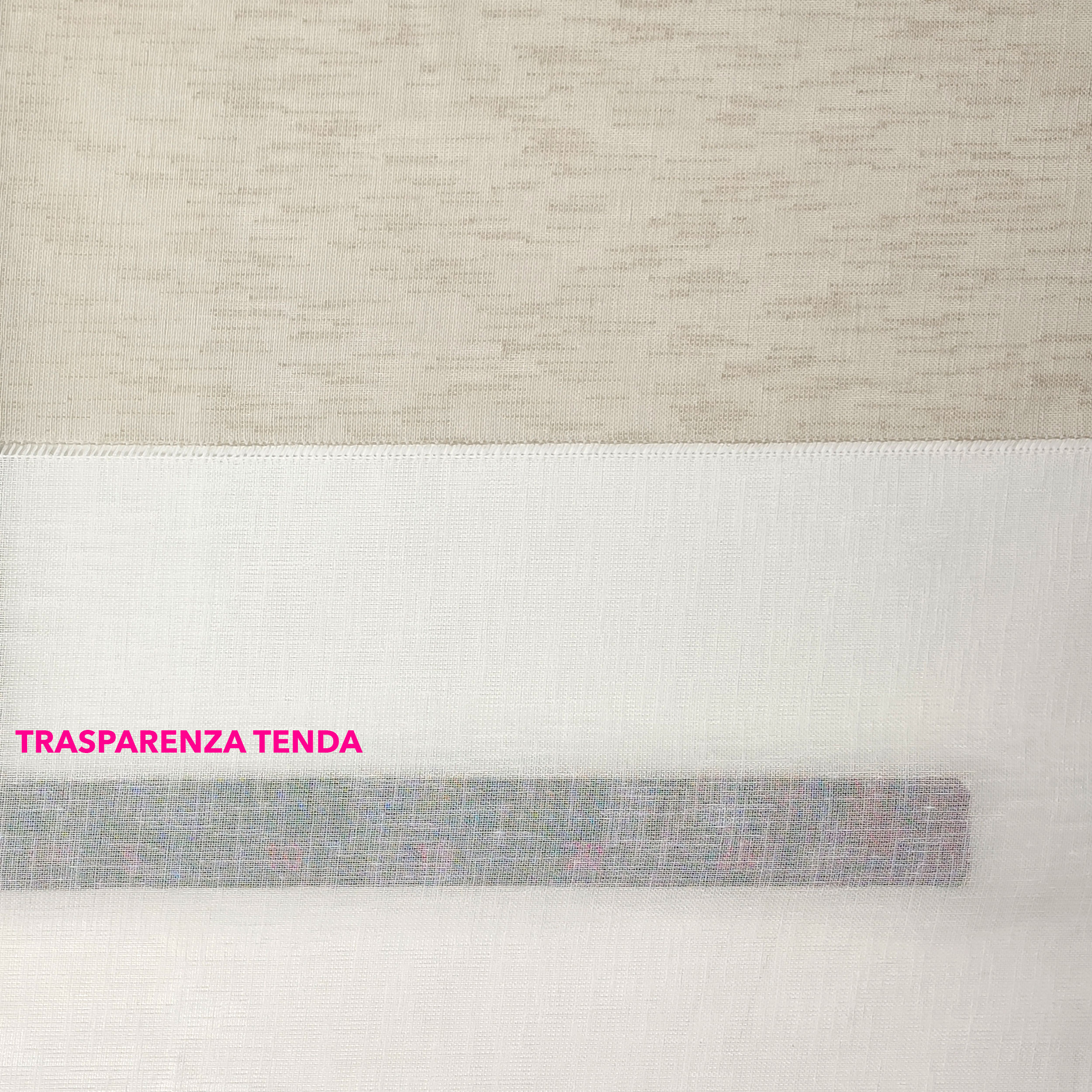 Bandes de rideau en tissu Ajour Tortora