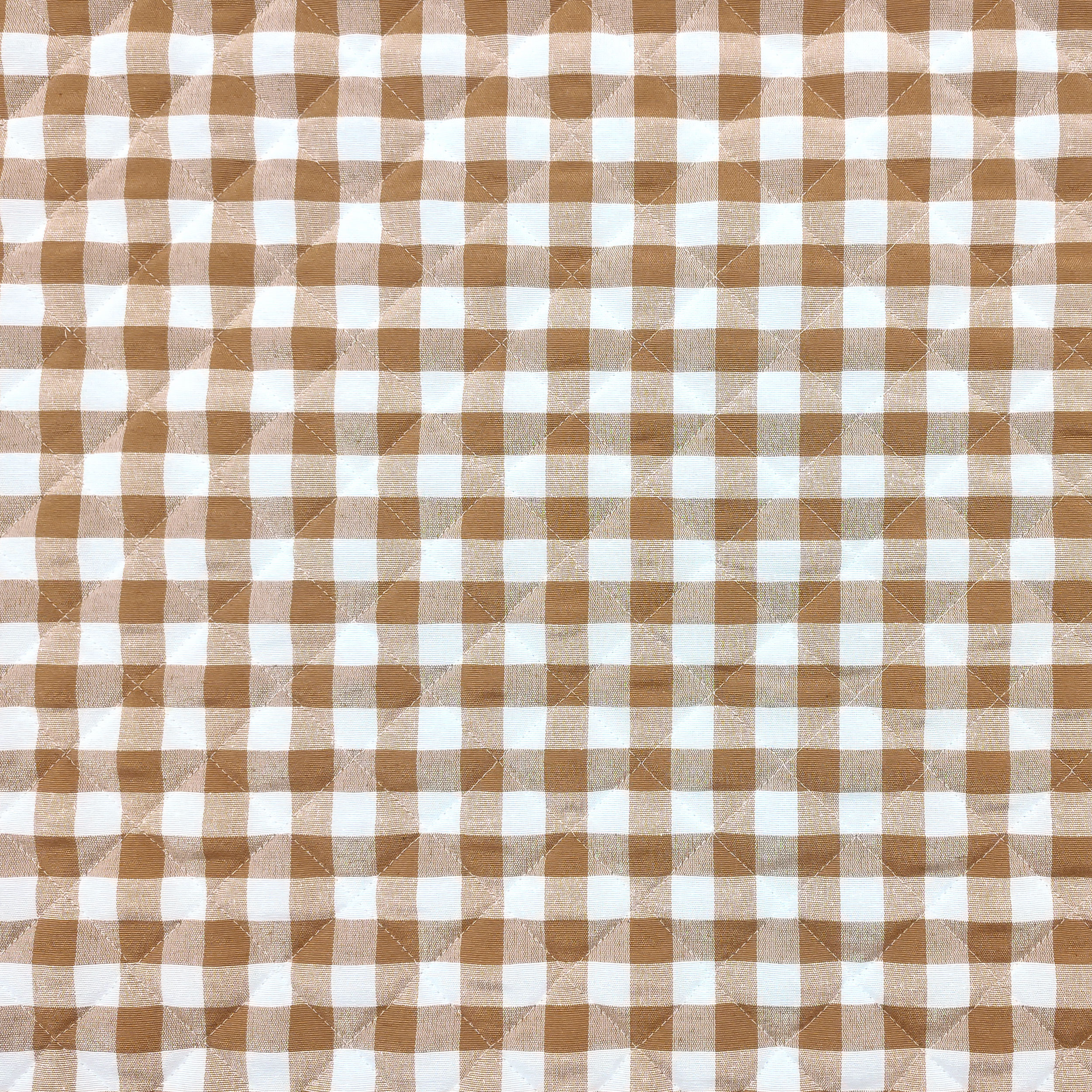 Quilted Biscuit Check Fabric