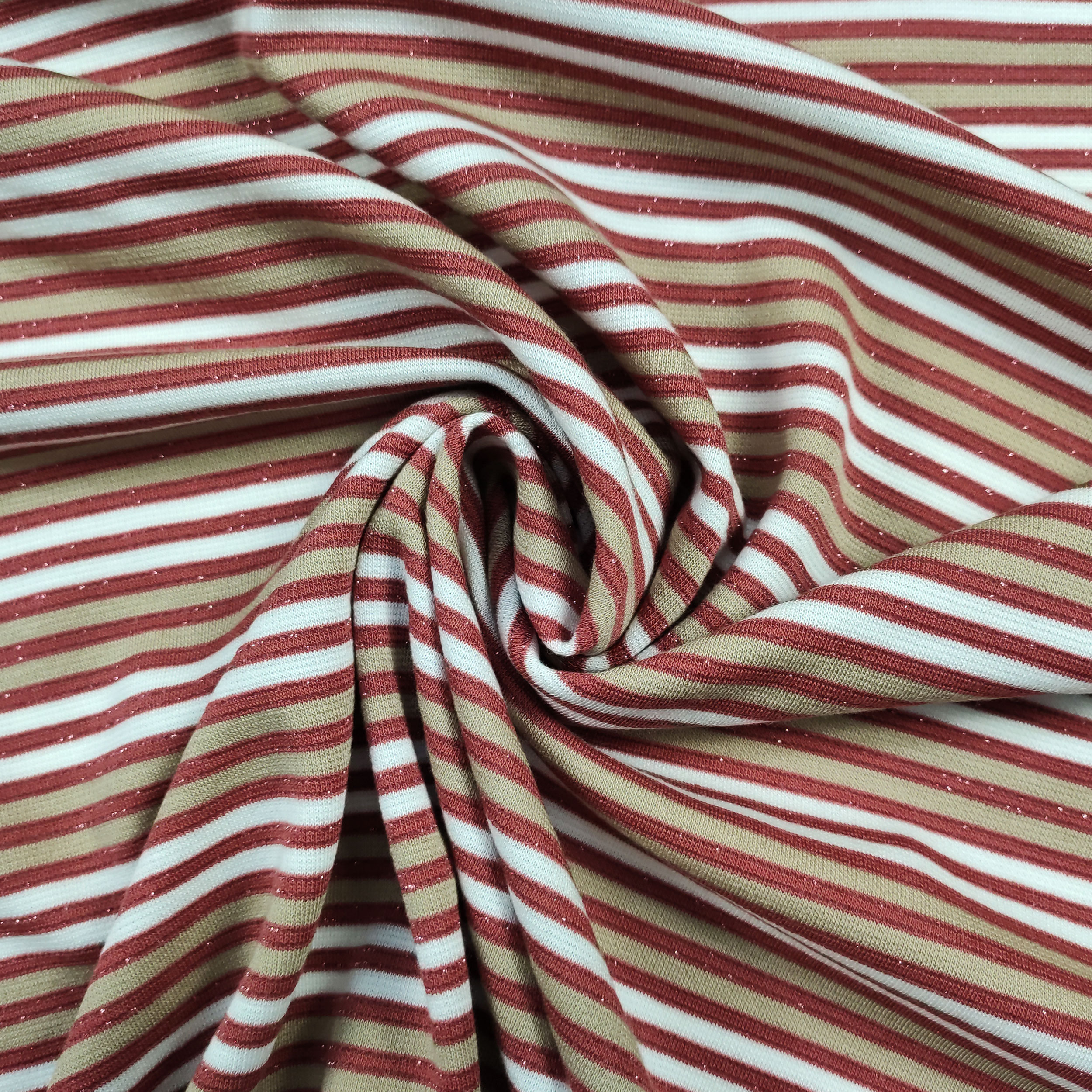 Coloured Lurex Striped Jersey
