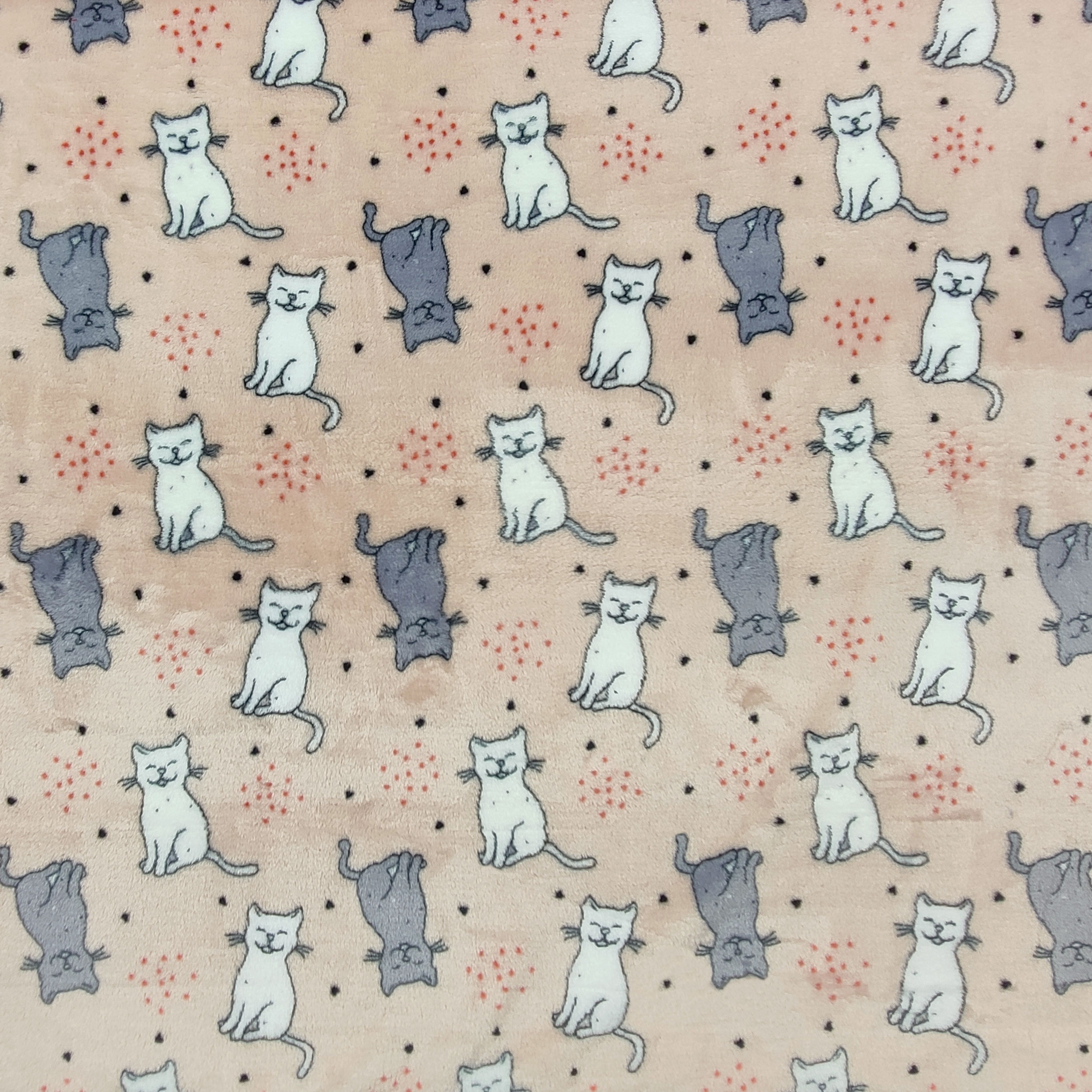 Gatitos de cachemira tejidos a mano Fondo rosa empolvado