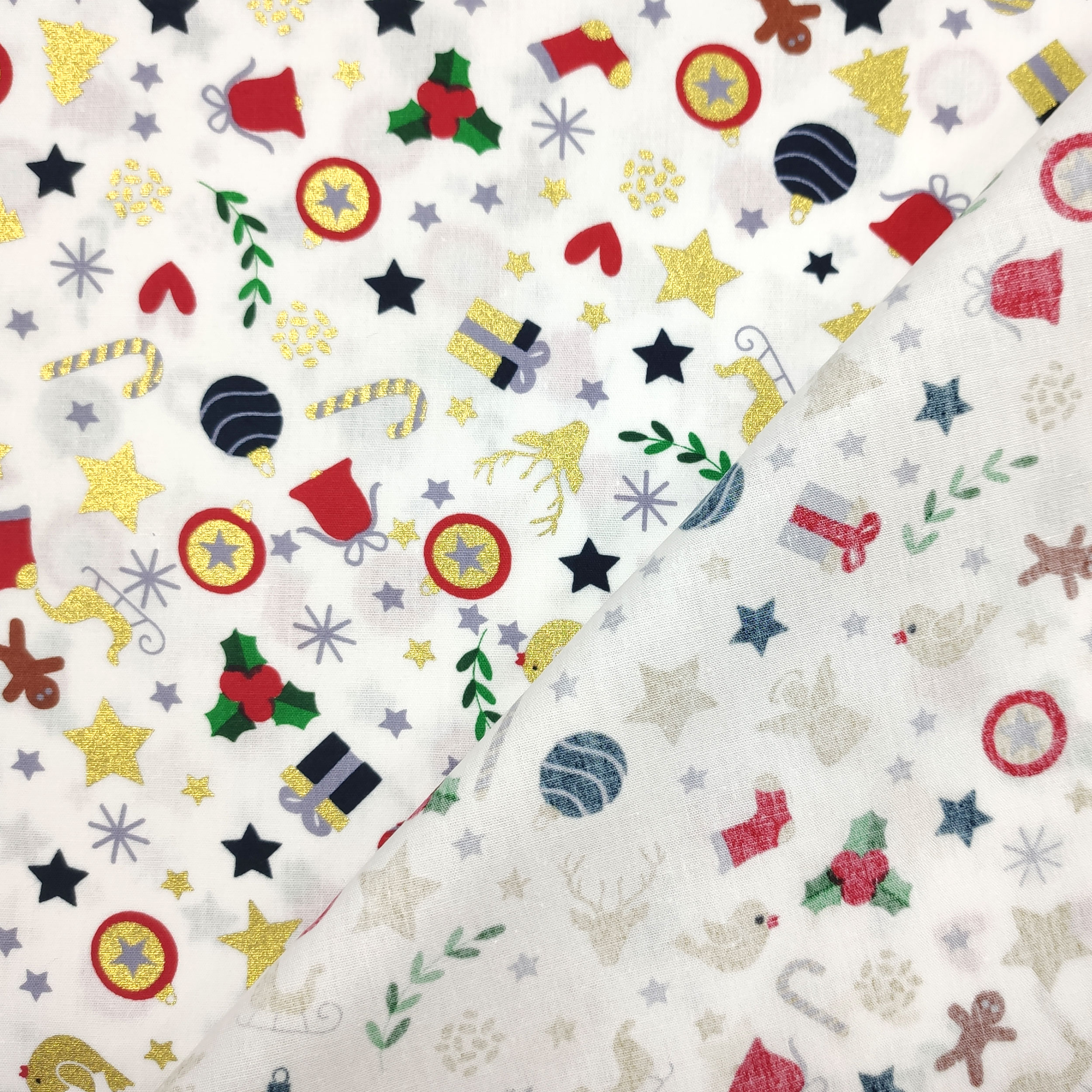 Lurex Décoration de Noël Tissu de coton Image