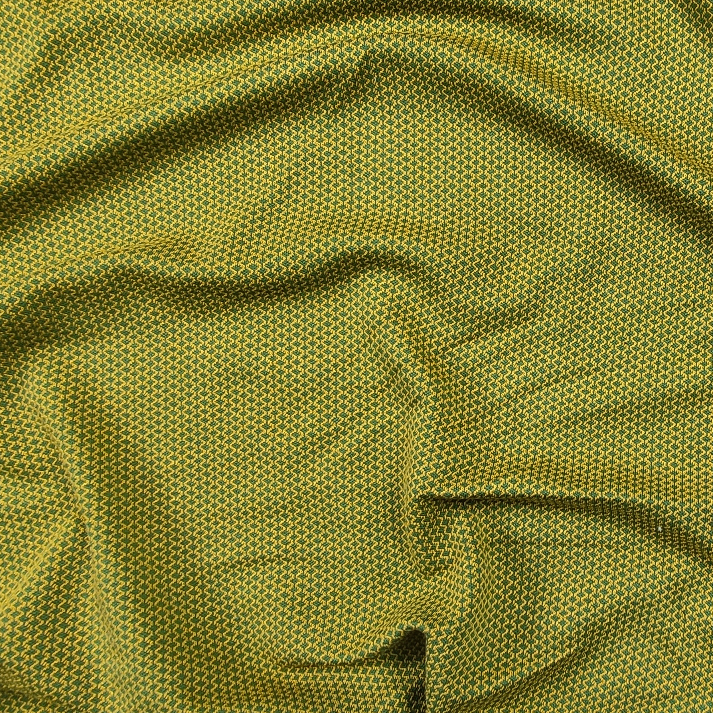 Punto Milano Vert pur coton strass