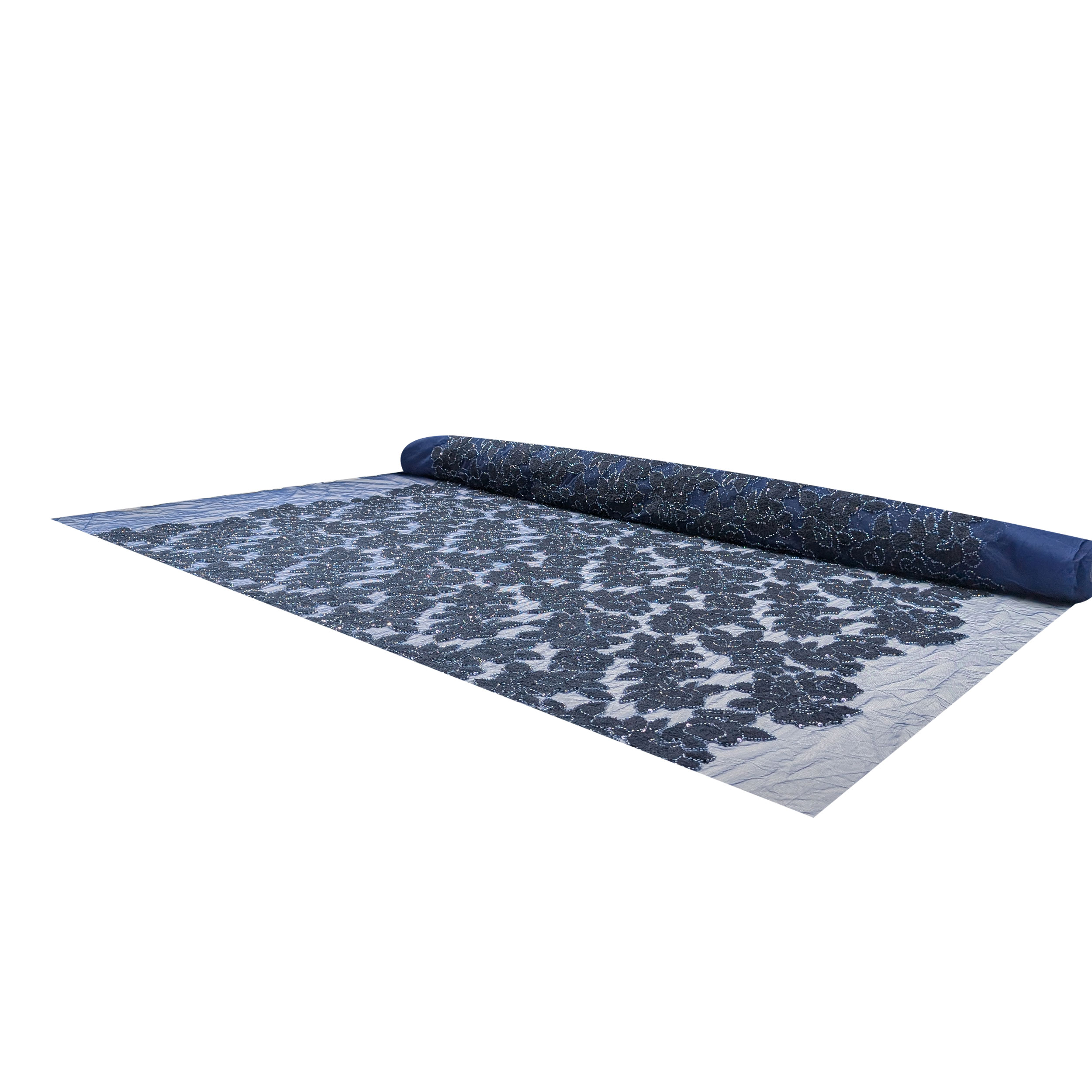 Lace Rose Wool Blue Sequins Image