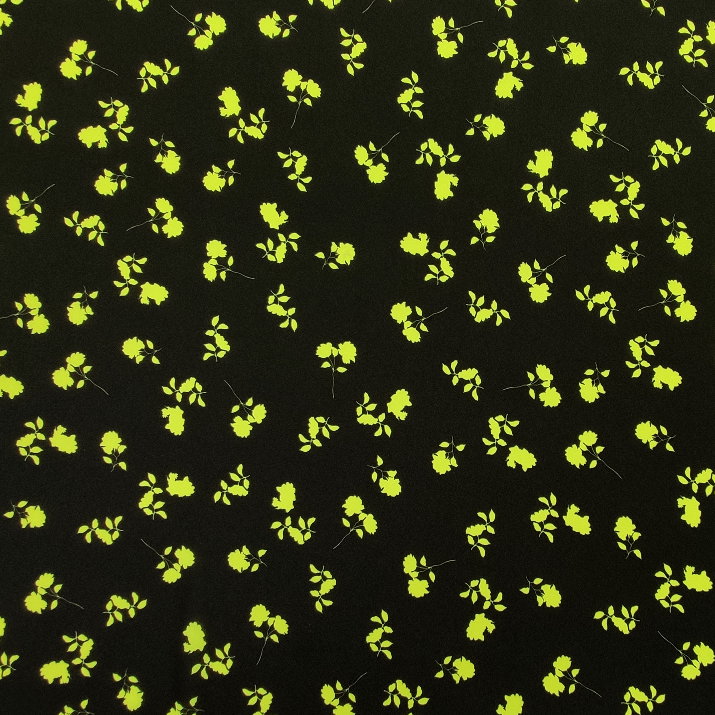 Fleur fantaisie fond vert framboise