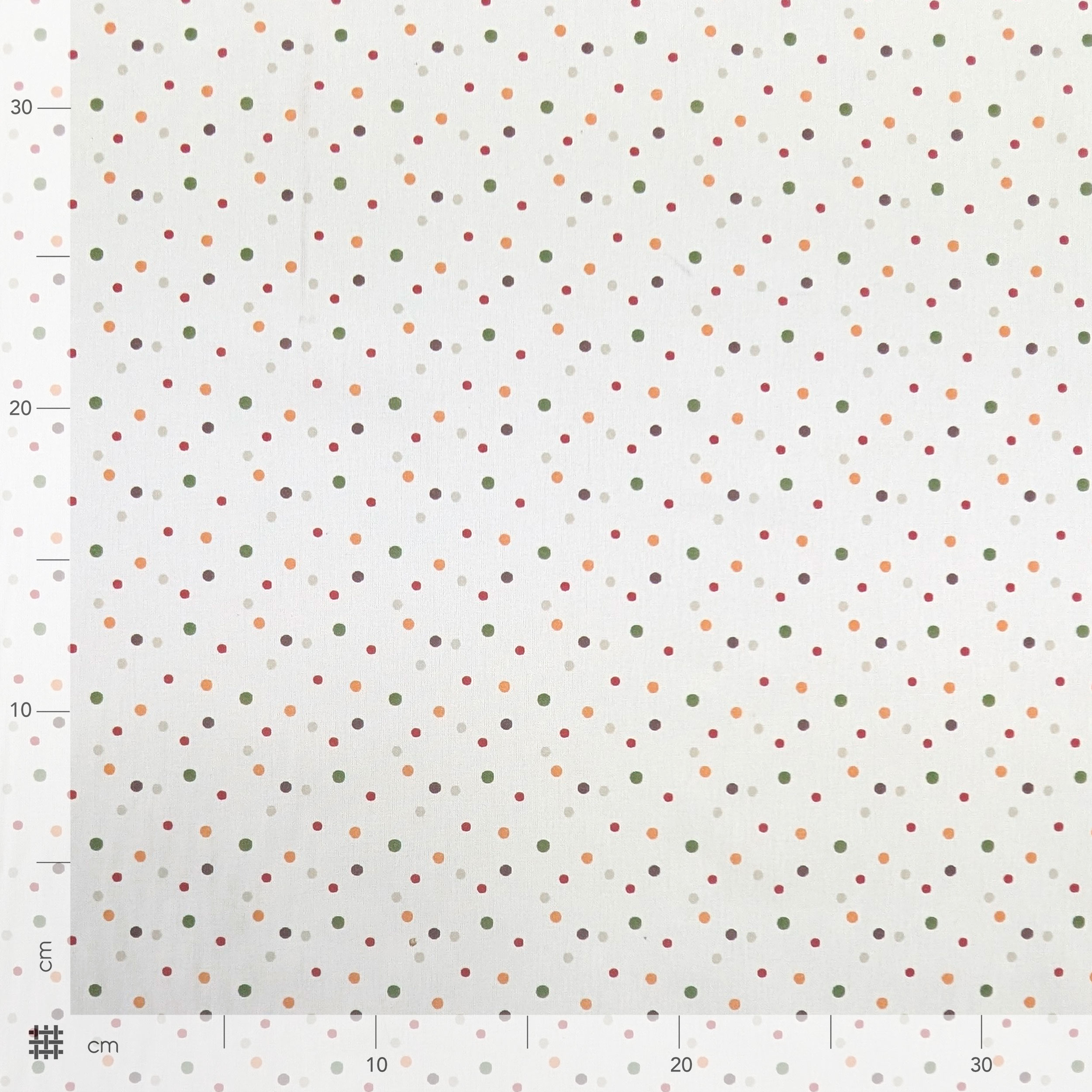 Multicoloured Polka Dot Percale Cotton Image