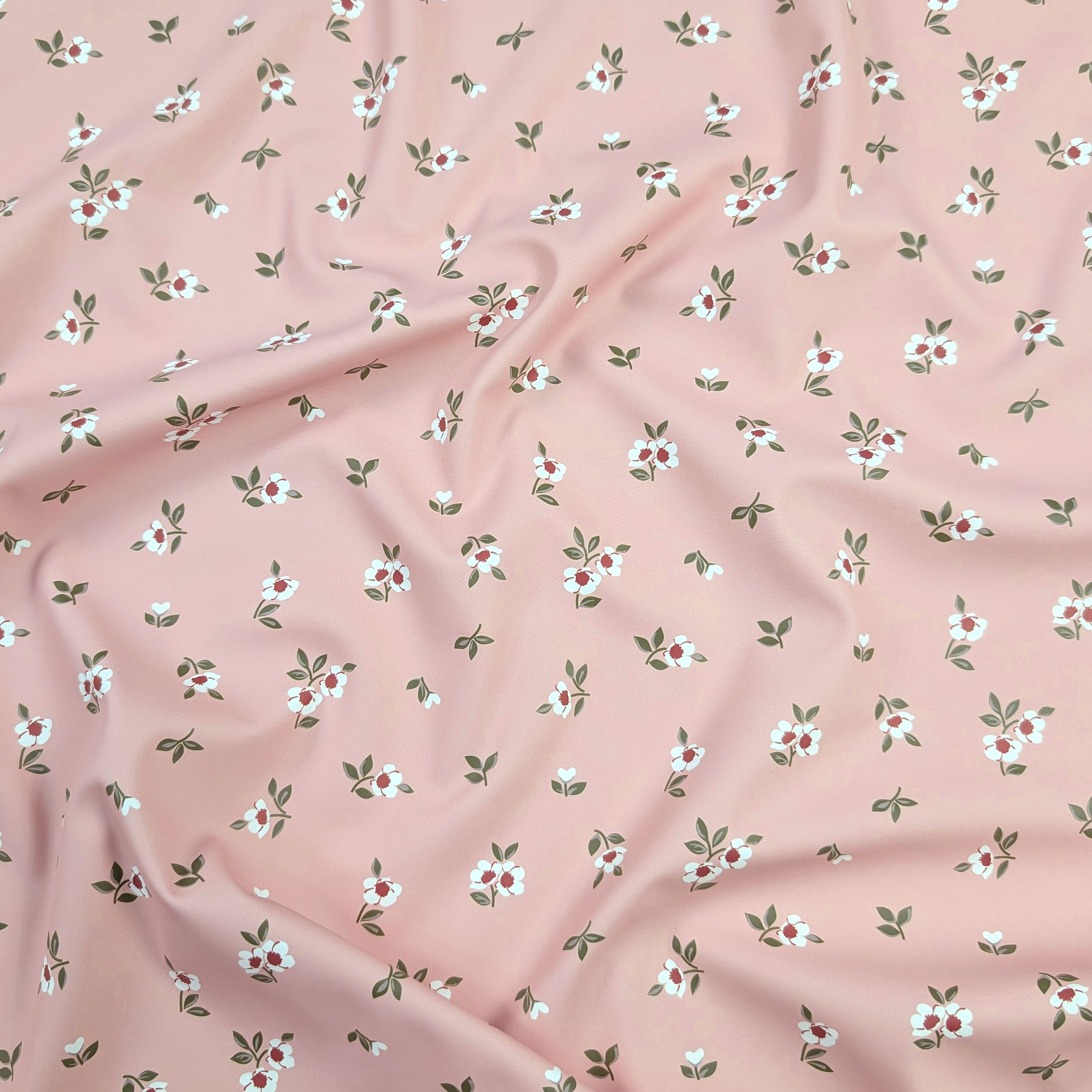 Waterproof Flowers Pink Background Image
