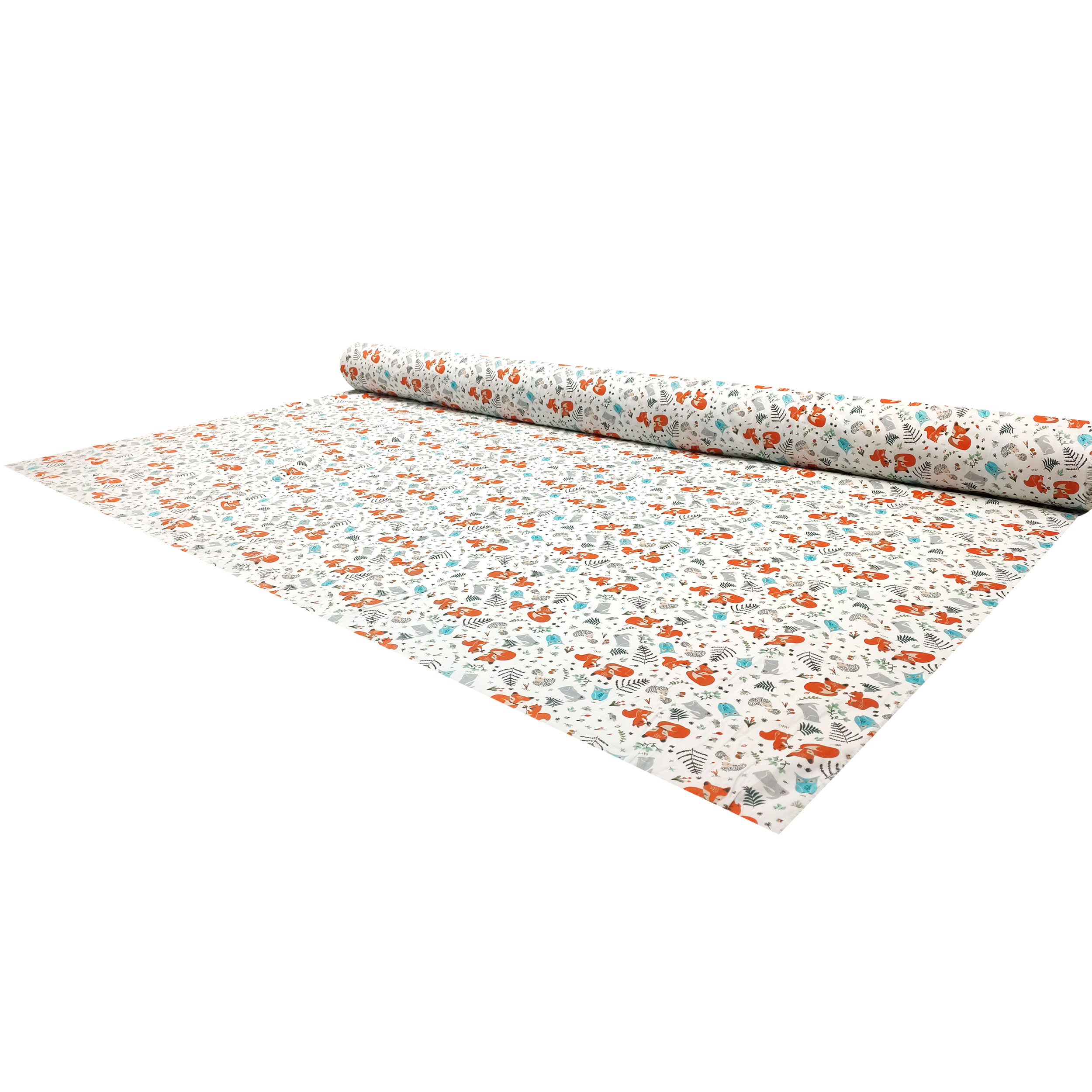 Tissu de coton Renards et écureuils